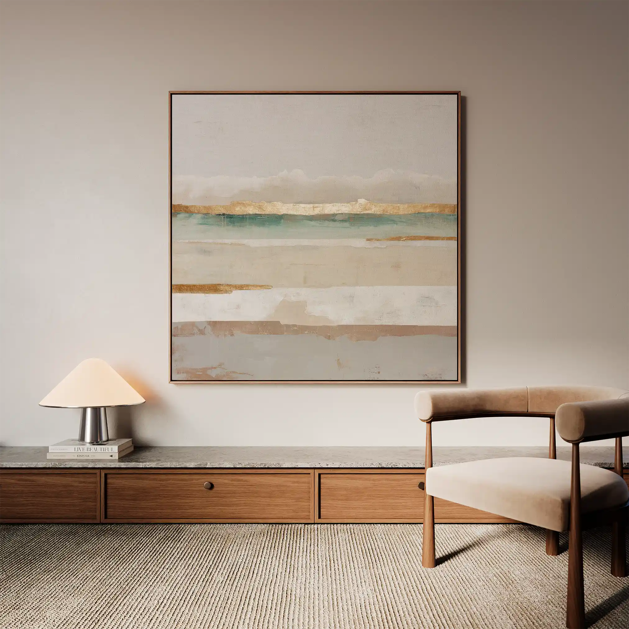 Abstract 1308 Canvas Art 60 x 60 cm / Stretched on hidden frame