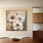 Floral Canvas Wall Art WAD1309-F 80 x 80 cm / Stretched on hidden frame