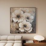 Floral Canvas Wall Art WAD1309-F 80 x 80 cm / Stretched on hidden frame