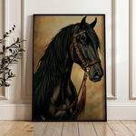 Horses 131 Canvas Art 90 x 60 cm / Stretched on hidden frame