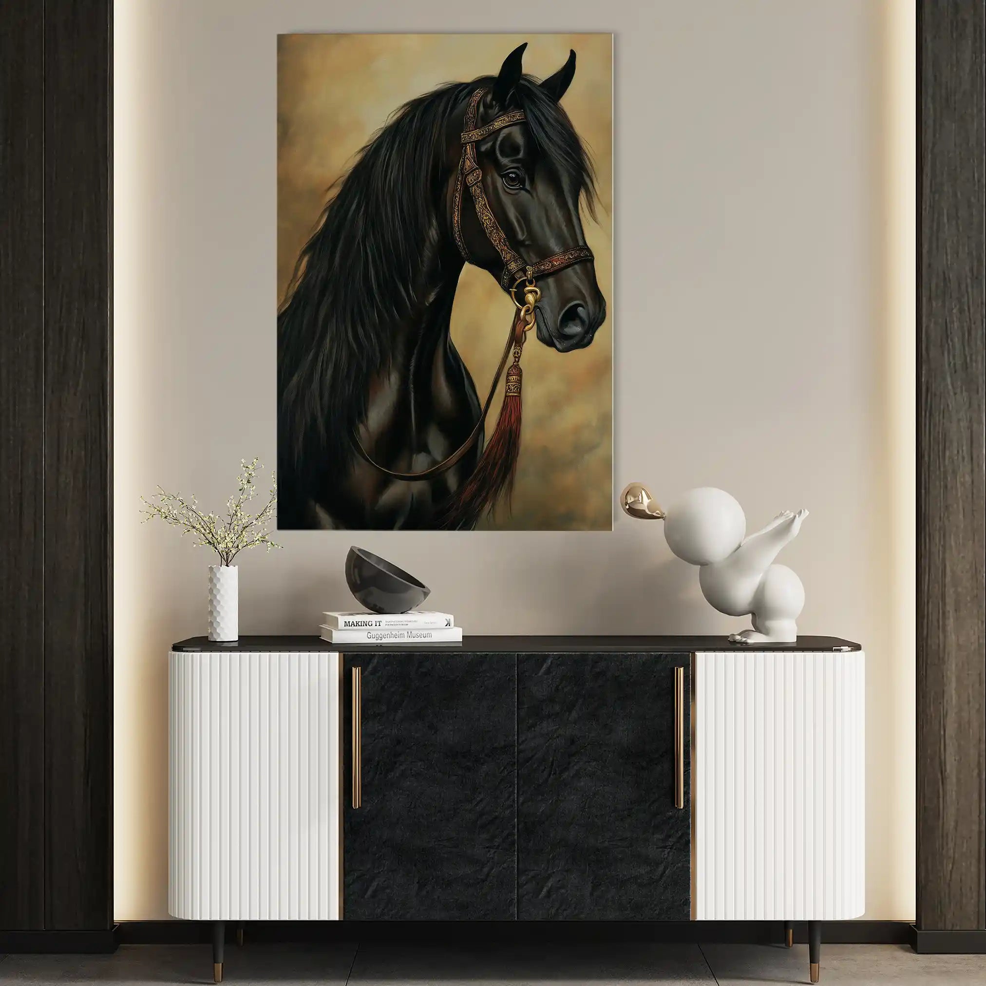 Horses 131 Canvas Art 90 x 60 cm / Stretched on hidden frame