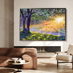 Landscape 131 Canvas Art 90 x 60 cm / Stretched on hidden frame