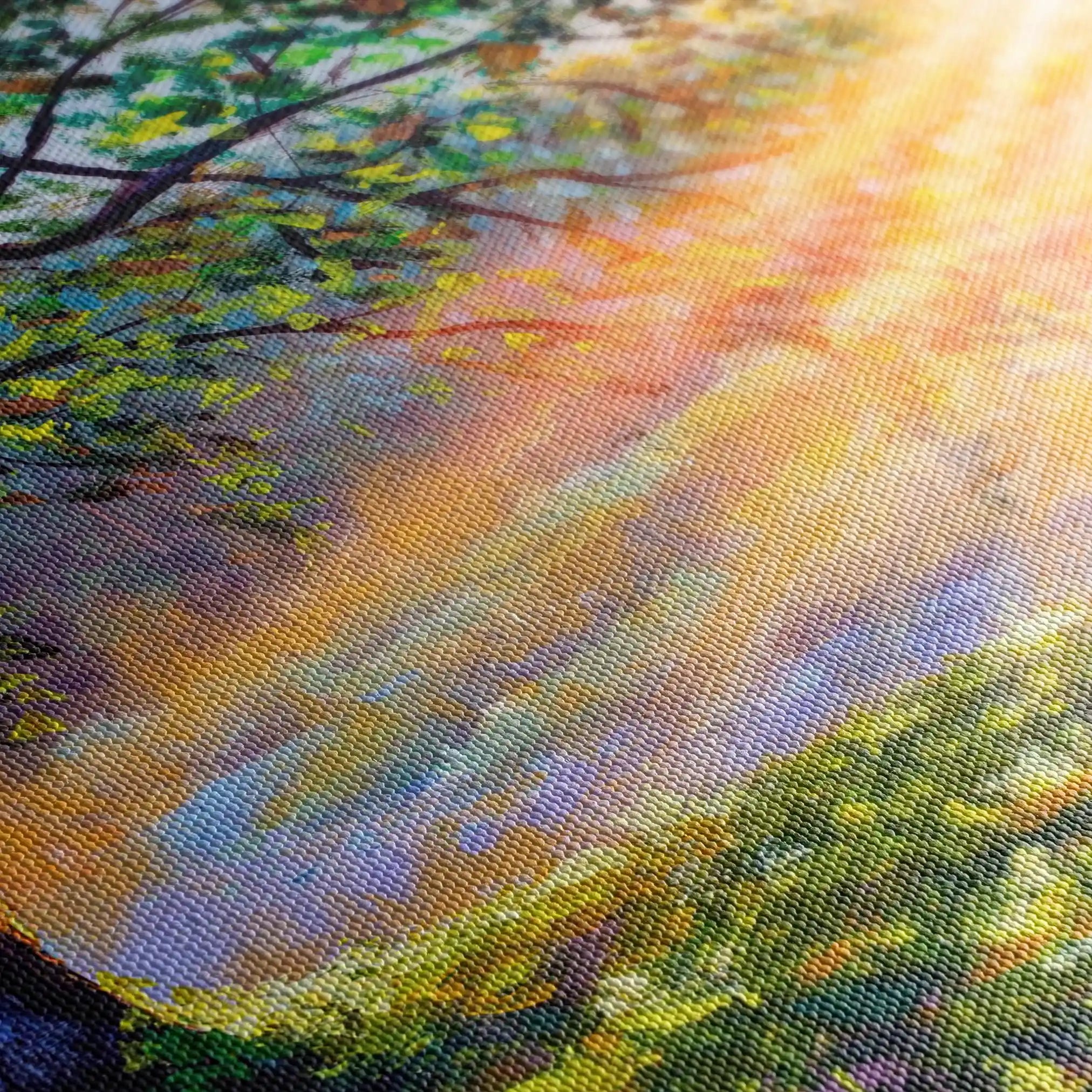 Landscape 131 Canvas Art 90 x 60 cm / Stretched on hidden frame