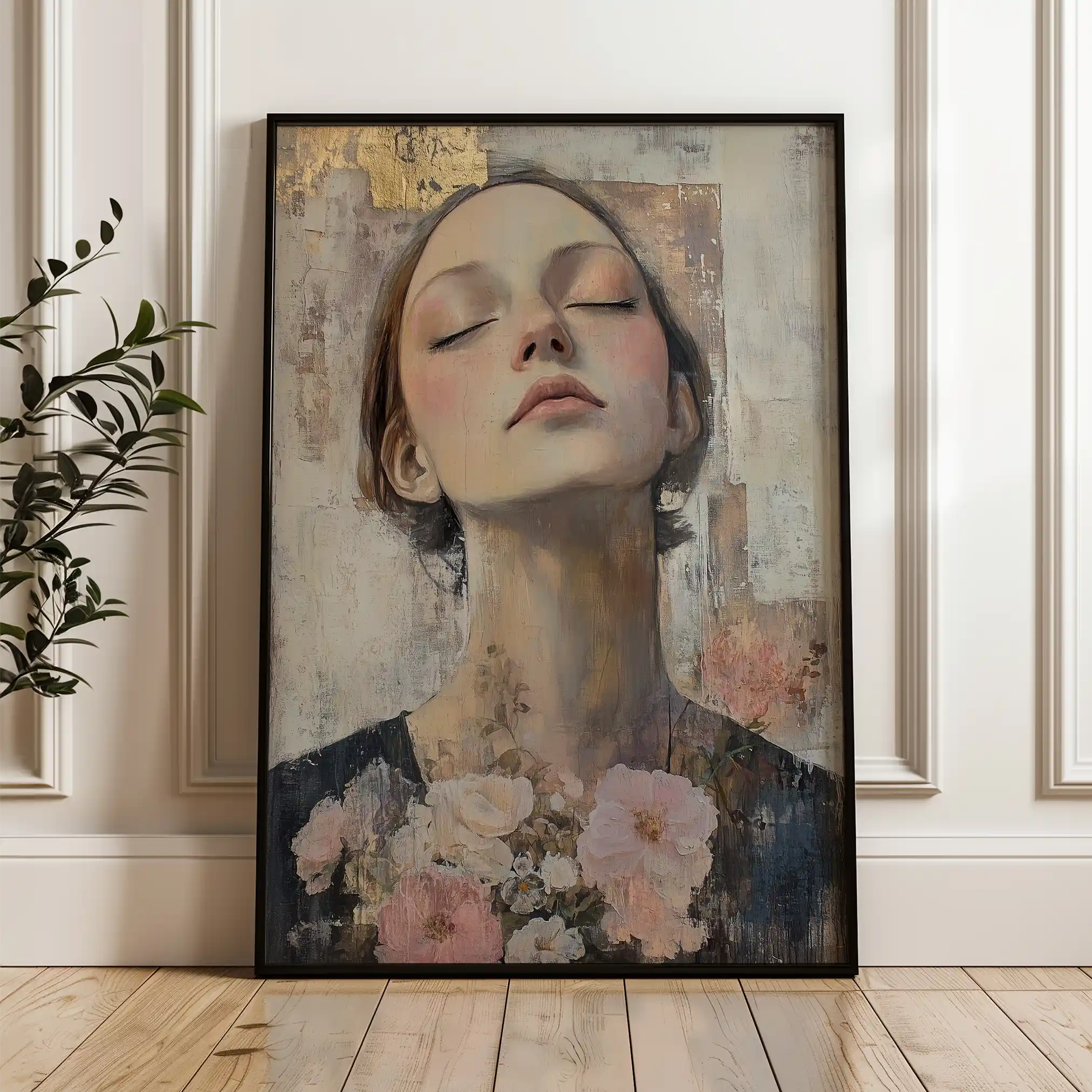 Portrait 131 Canvas Art 90 x 60 cm / Stretched on hidden frame