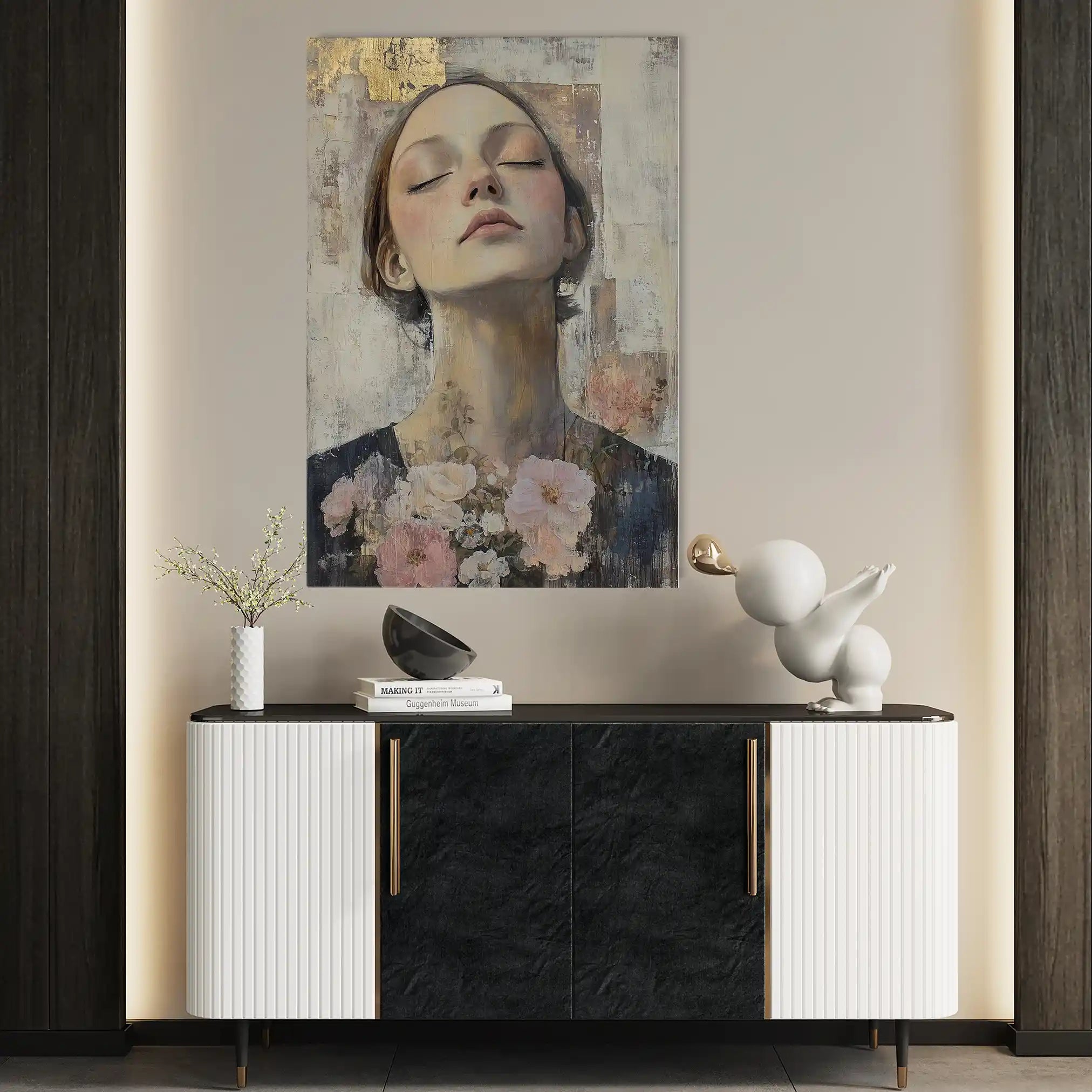 Portrait 131 Canvas Art 90 x 60 cm / Stretched on hidden frame