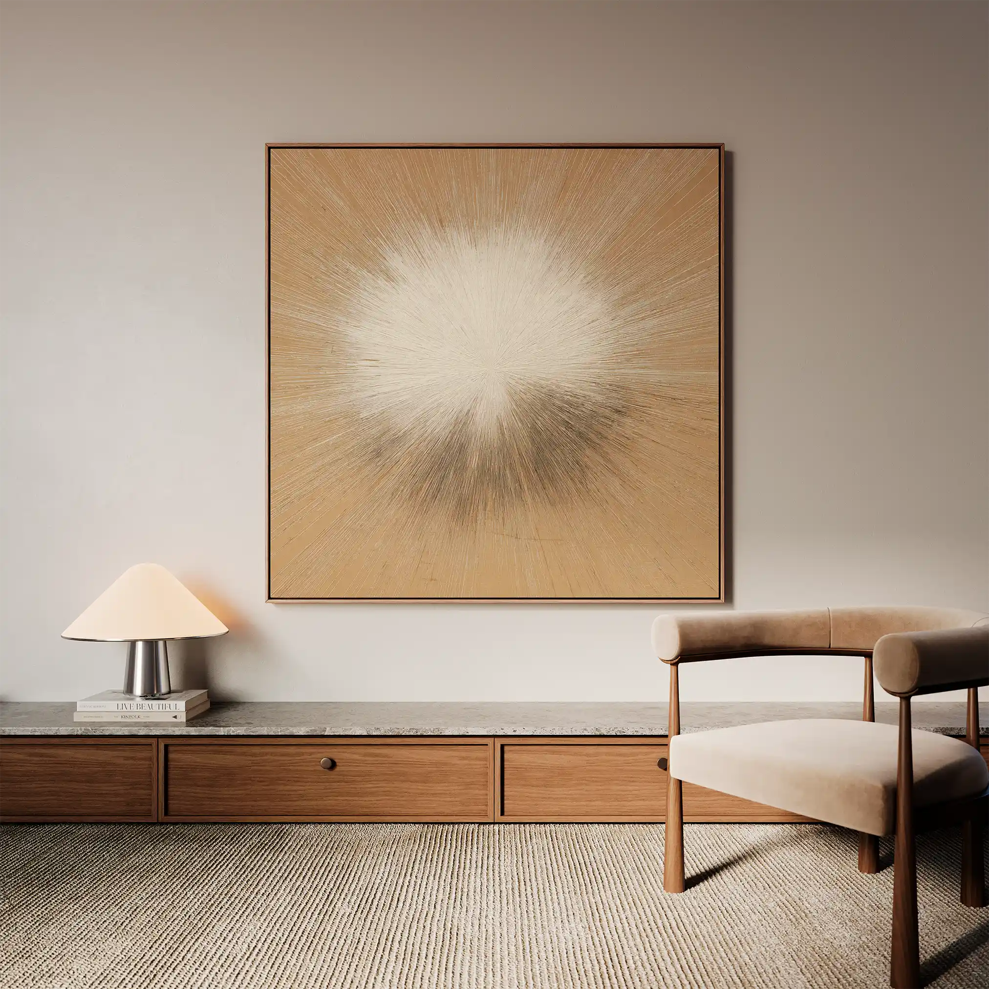 Abstract 1311 Canvas Art 60 x 60 cm / Stretched on hidden frame