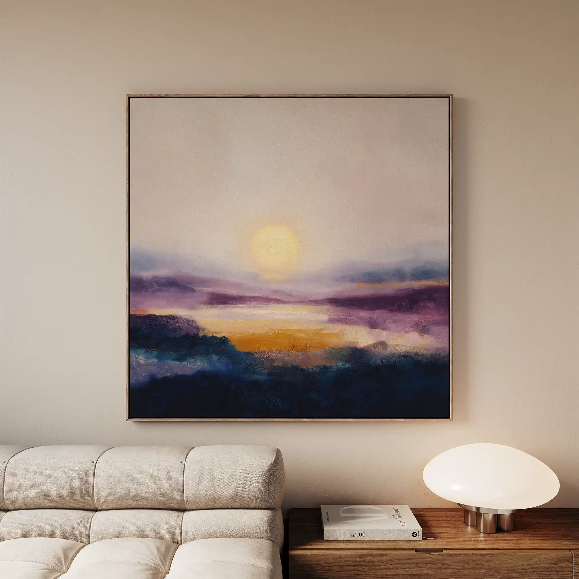 Abstract 1312 Canvas Art 60 x 60 cm / Stretched on hidden frame