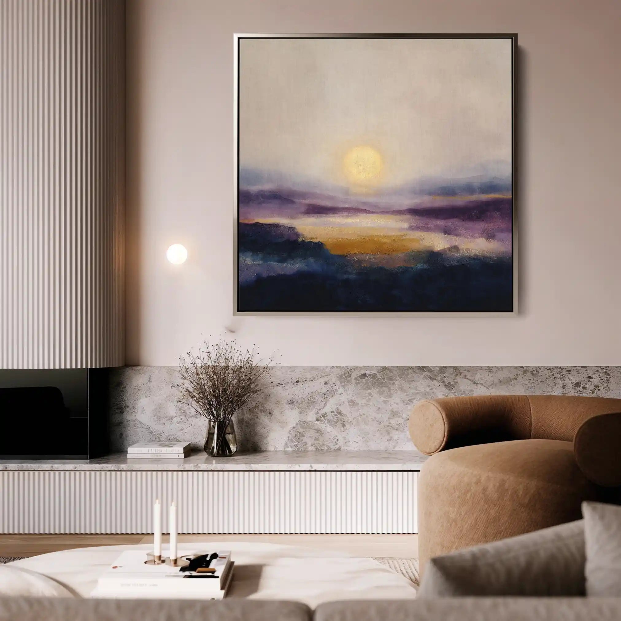 Abstract 1312 Canvas Art 60 x 60 cm / Stretched on hidden frame
