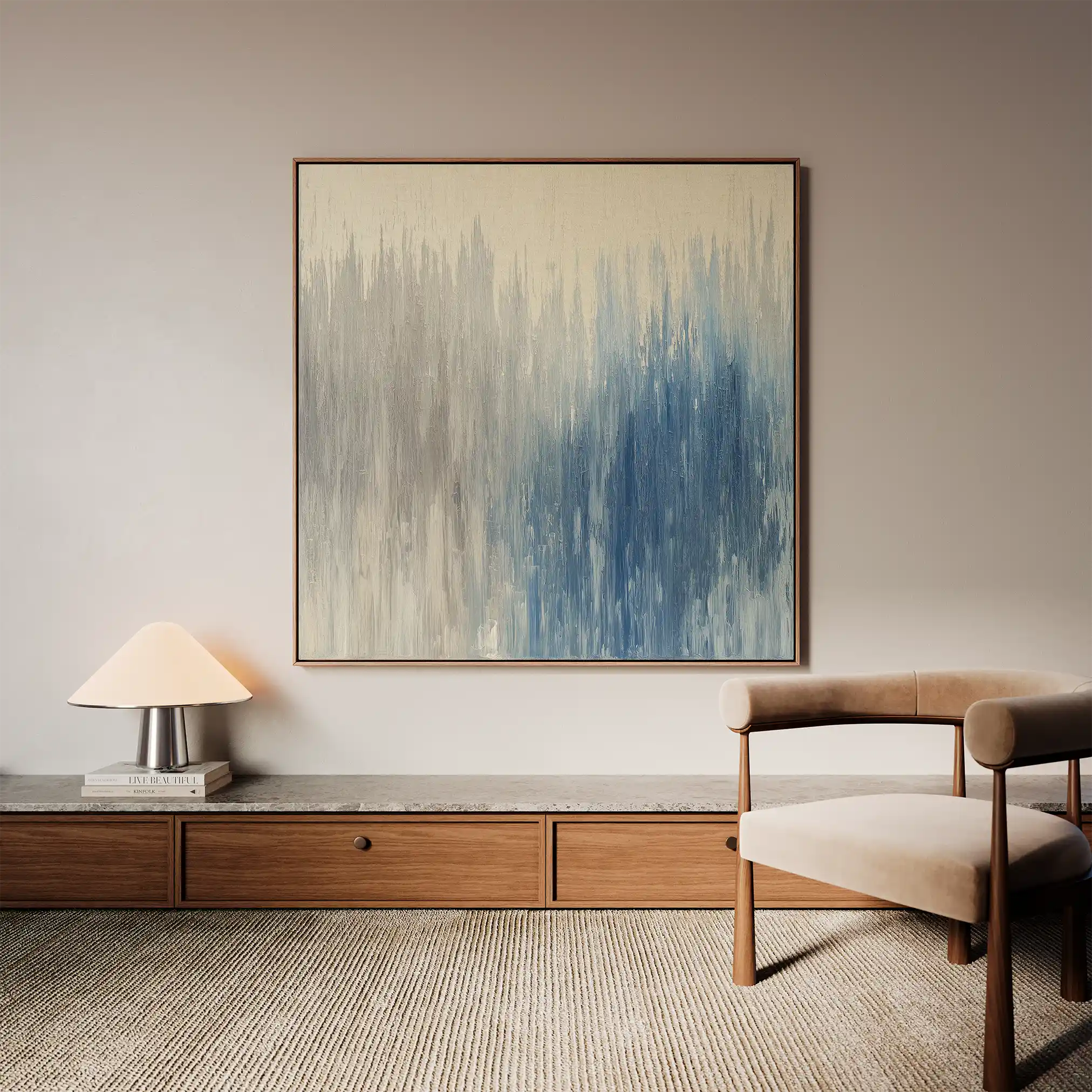 Abstract 1313 Canvas Art 60 x 60 cm / Stretched on hidden frame