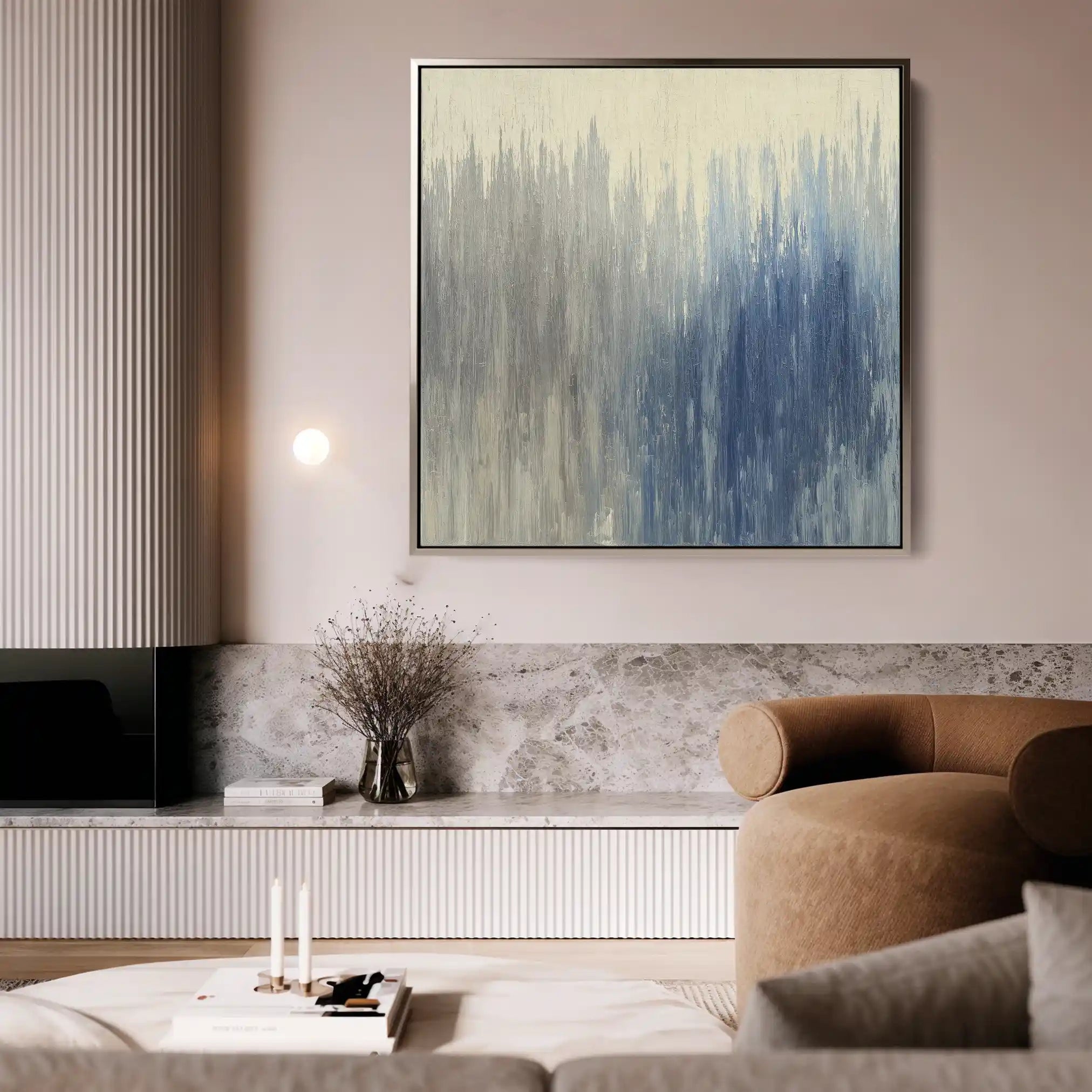 Abstract 1313 Canvas Art 60 x 60 cm / Stretched on hidden frame