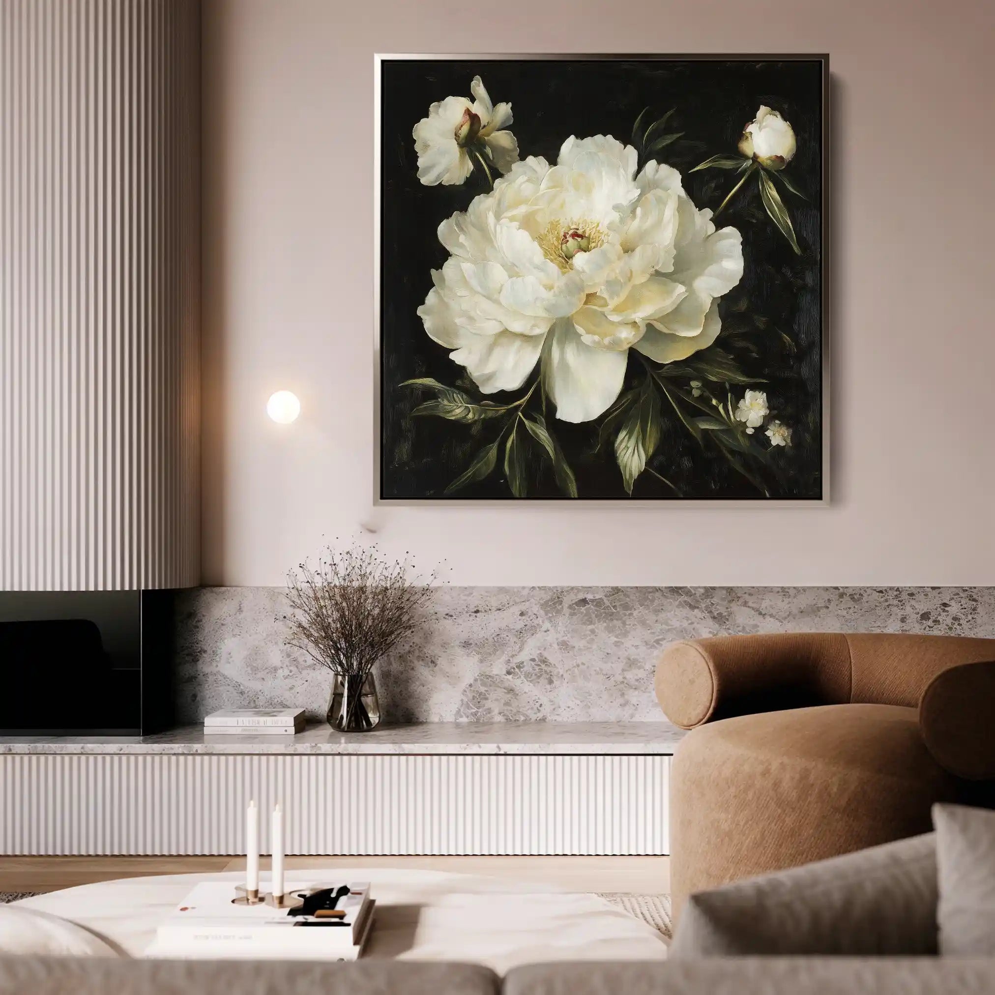 Floral Canvas Wall Art WAD1314-F 80 x 80 cm / Stretched on hidden frame