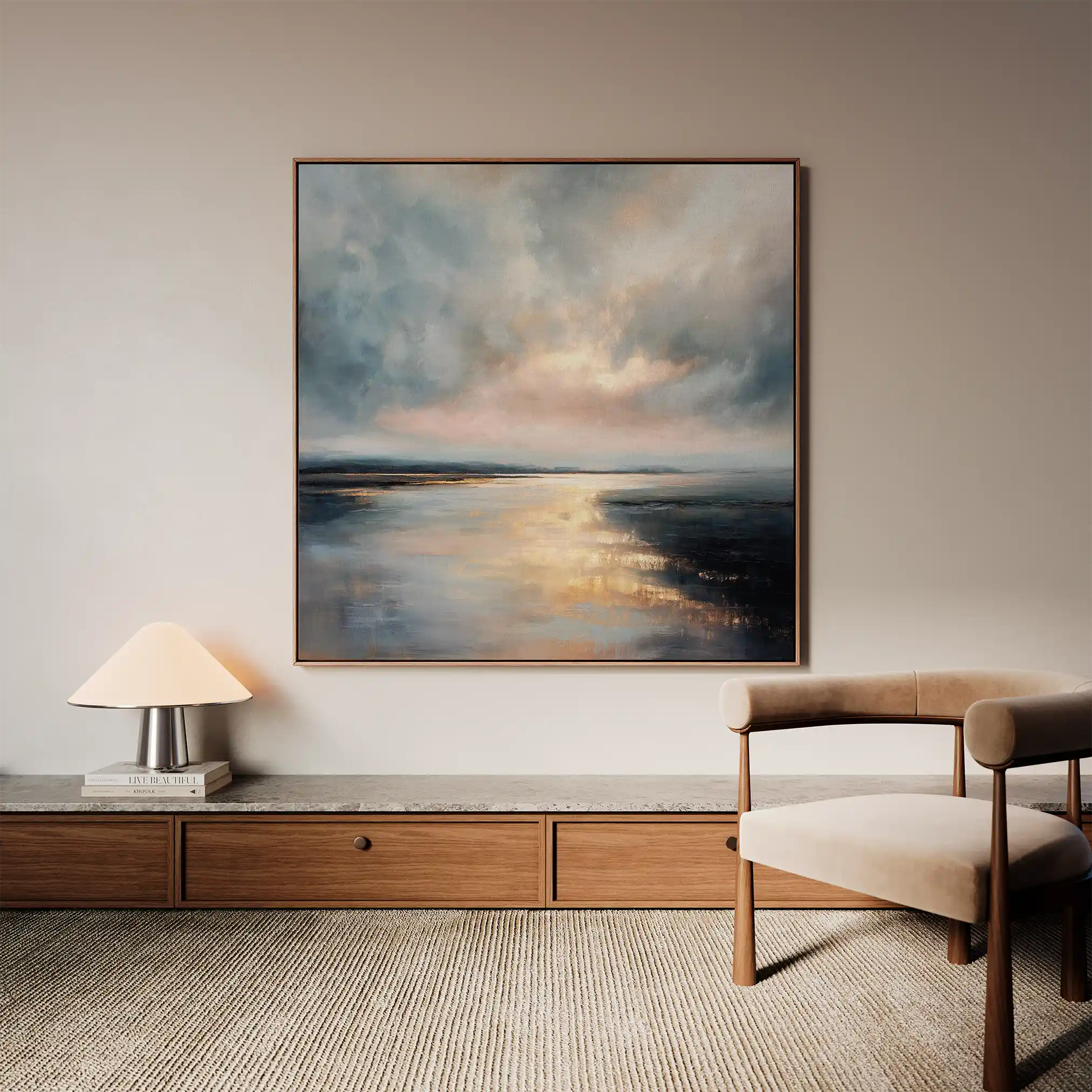 Abstract 1315 Canvas Art 60 x 60 cm / Stretched on hidden frame
