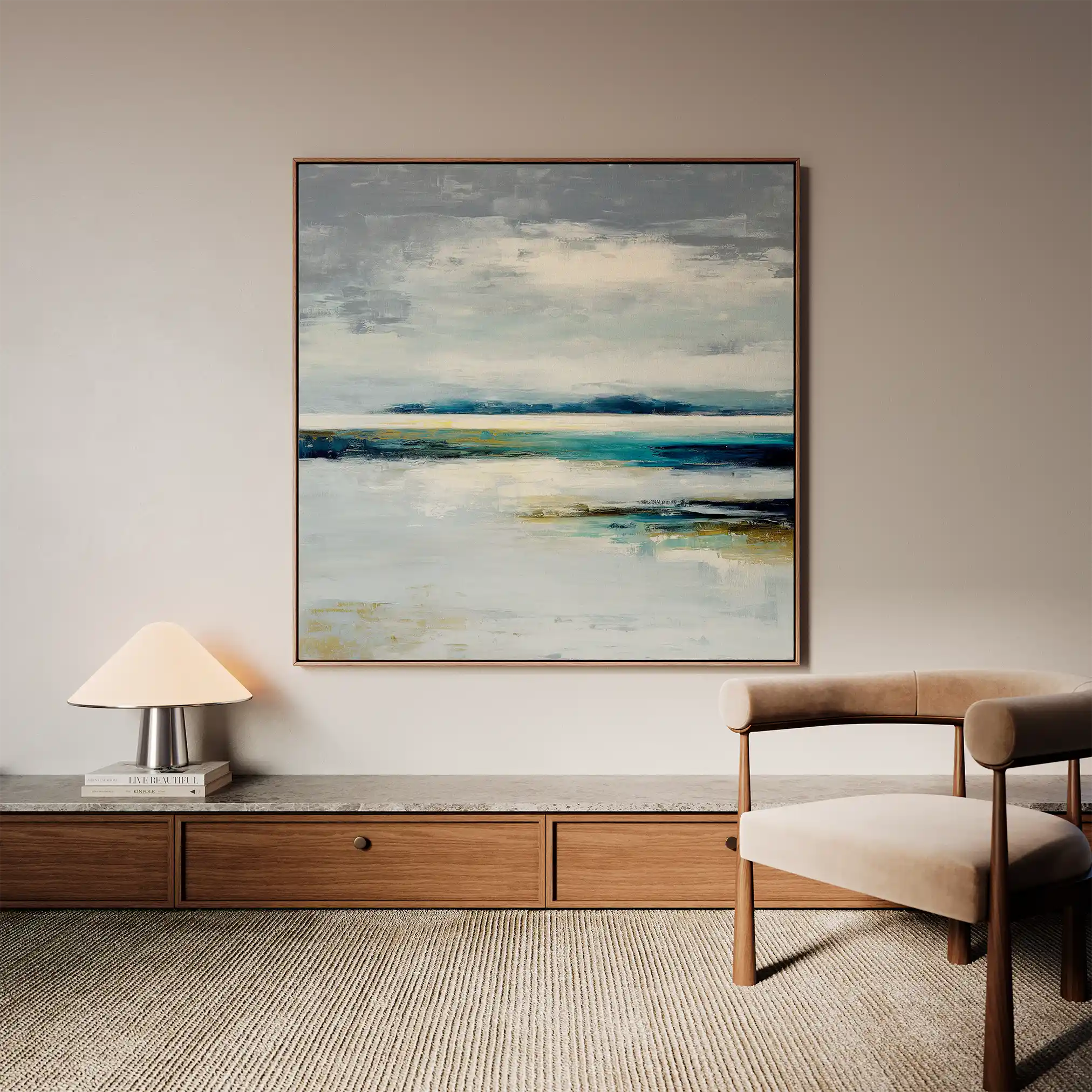 Abstract 1317 Canvas Art 60 x 60 cm / Stretched on hidden frame