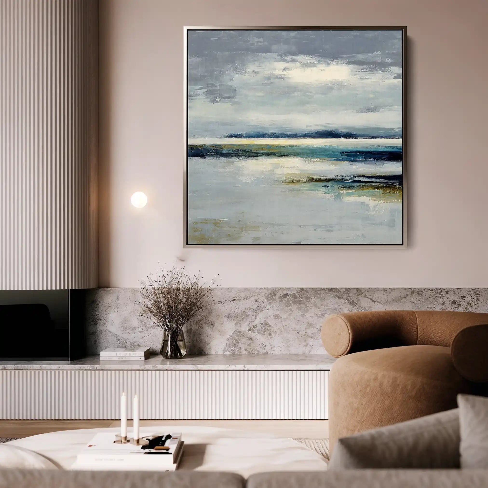 Abstract 1317 Canvas Art 60 x 60 cm / Stretched on hidden frame