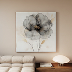 Floral Canvas Wall Art WAD1317-F 80 x 80 cm / Stretched on hidden frame