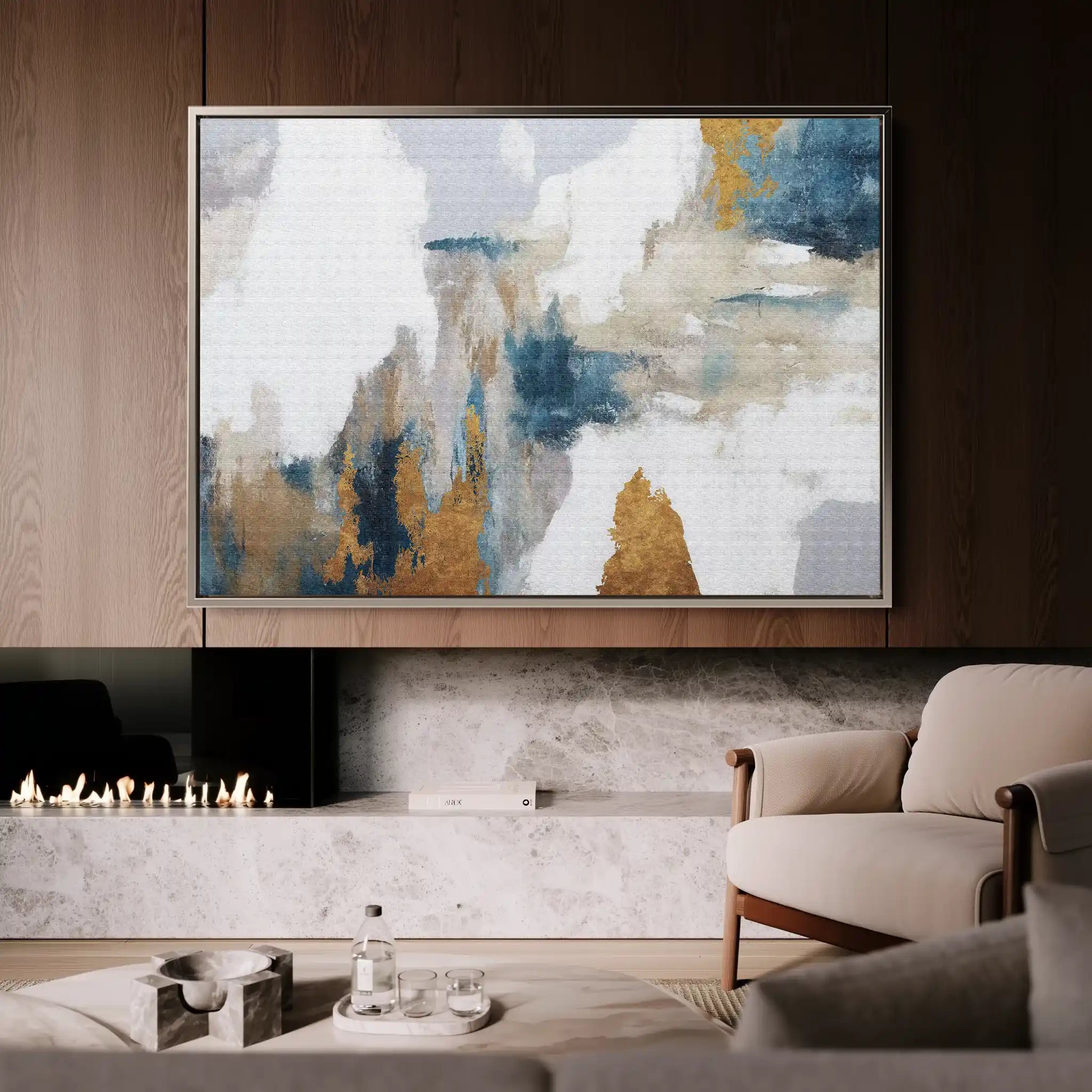 Abstract 132 Canvas Art 60 x 40 cm / Stretched on hidden frame