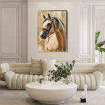 Horses 132 Canvas Art 90 x 60 cm / Stretched on hidden frame