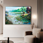 Landscape 132 Canvas Art 90 x 60 cm / Stretched on hidden frame
