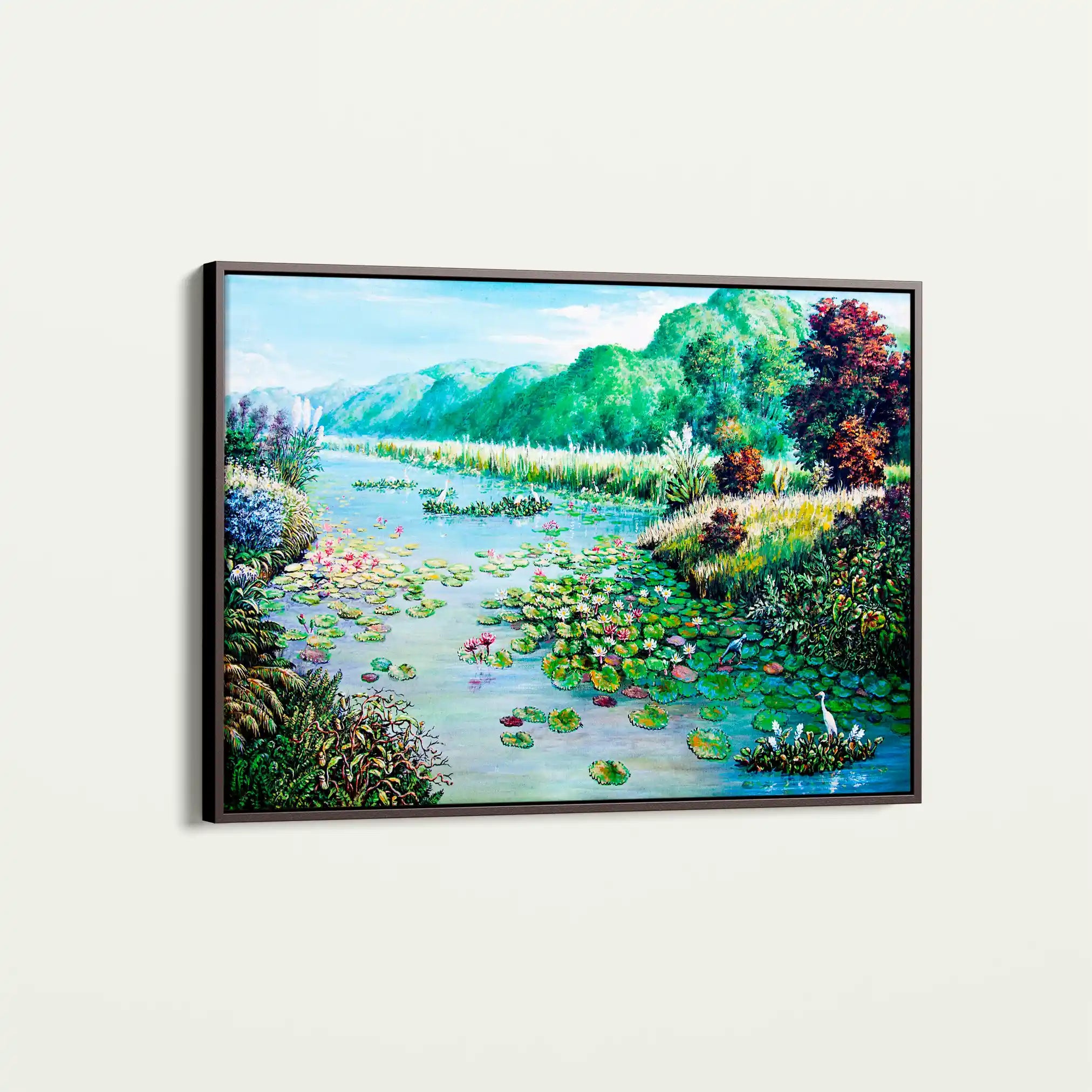 Landscape 132 Canvas Art 90 x 60 cm / Stretched on hidden frame