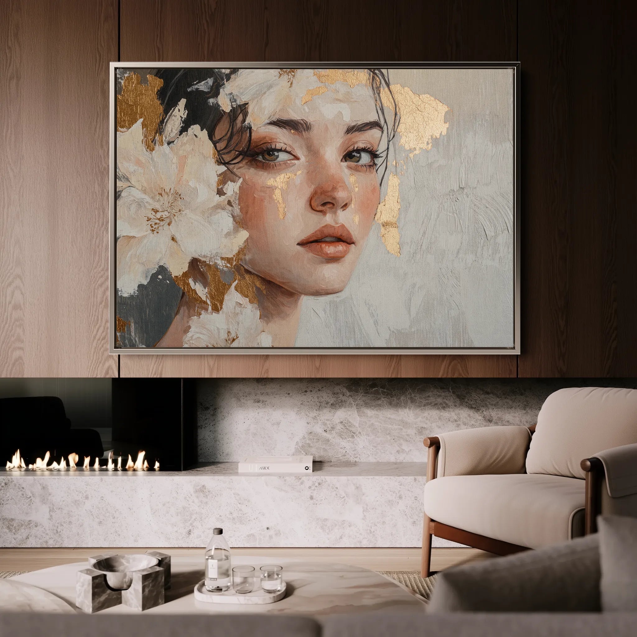 Portrait Canvas Wall Art WAD132-P 90 x 60 cm / Stretched on hidden frame