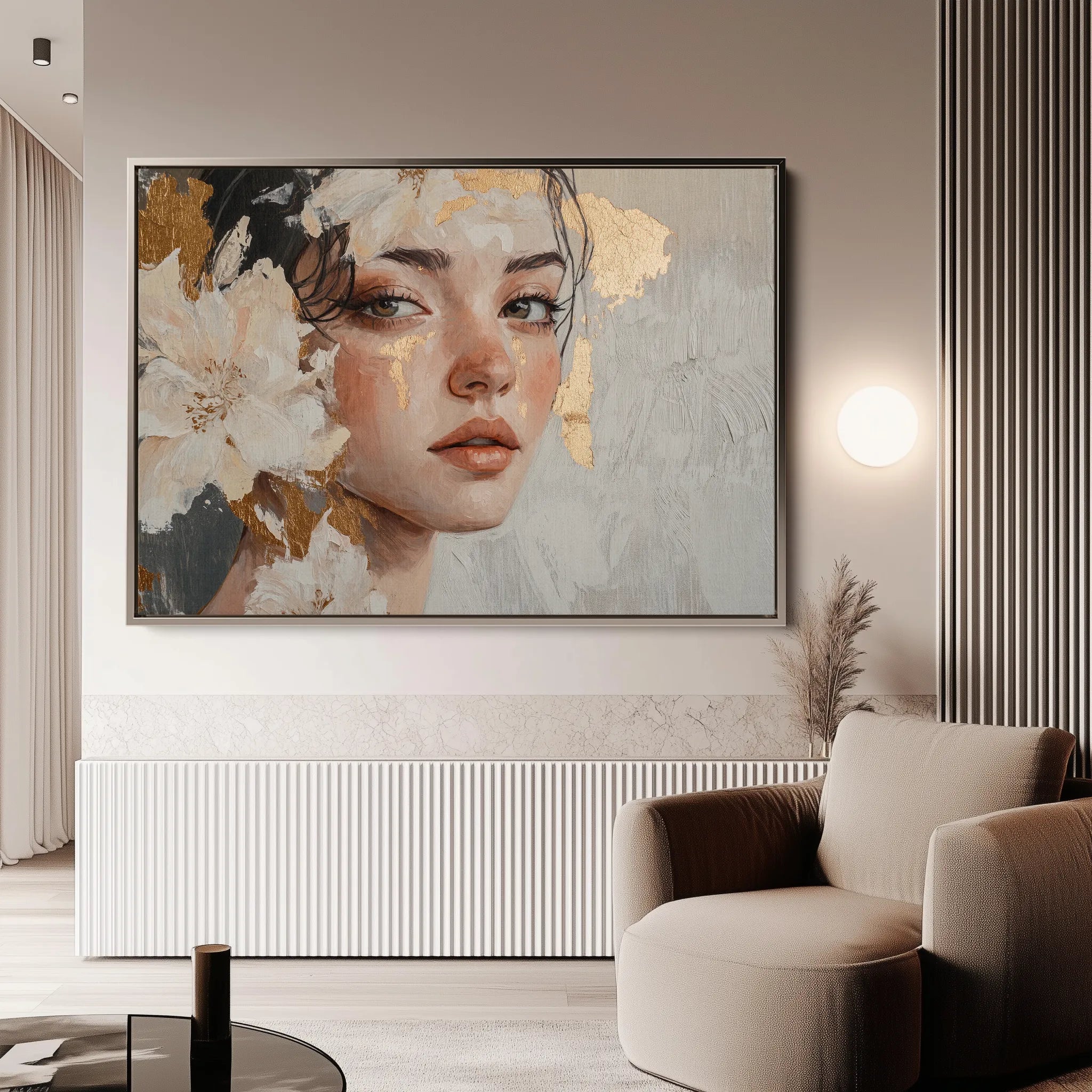 Portrait Canvas Wall Art WAD132-P 90 x 60 cm / Stretched on hidden frame