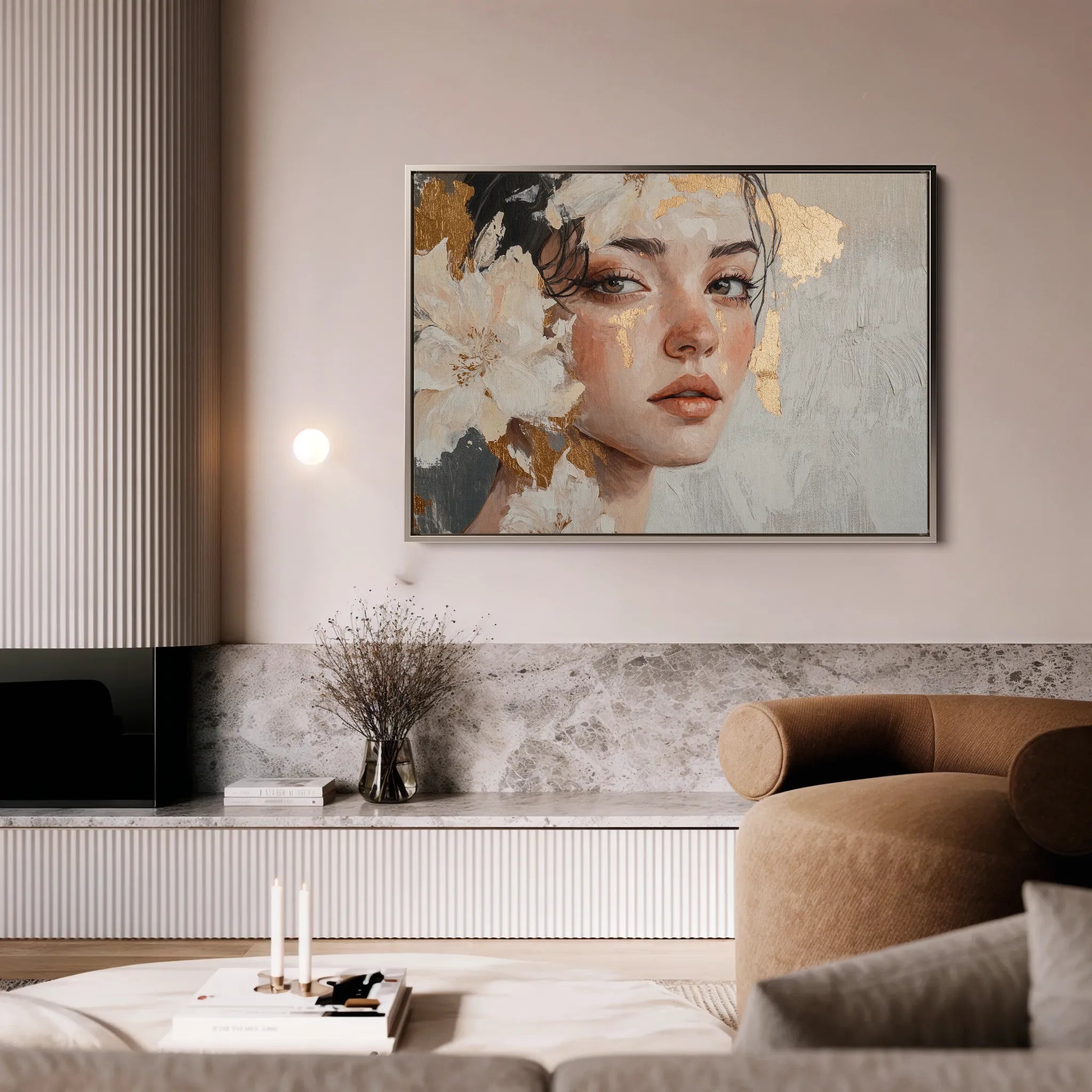 Portrait Canvas Wall Art WAD132-P 90 x 60 cm / Stretched on hidden frame