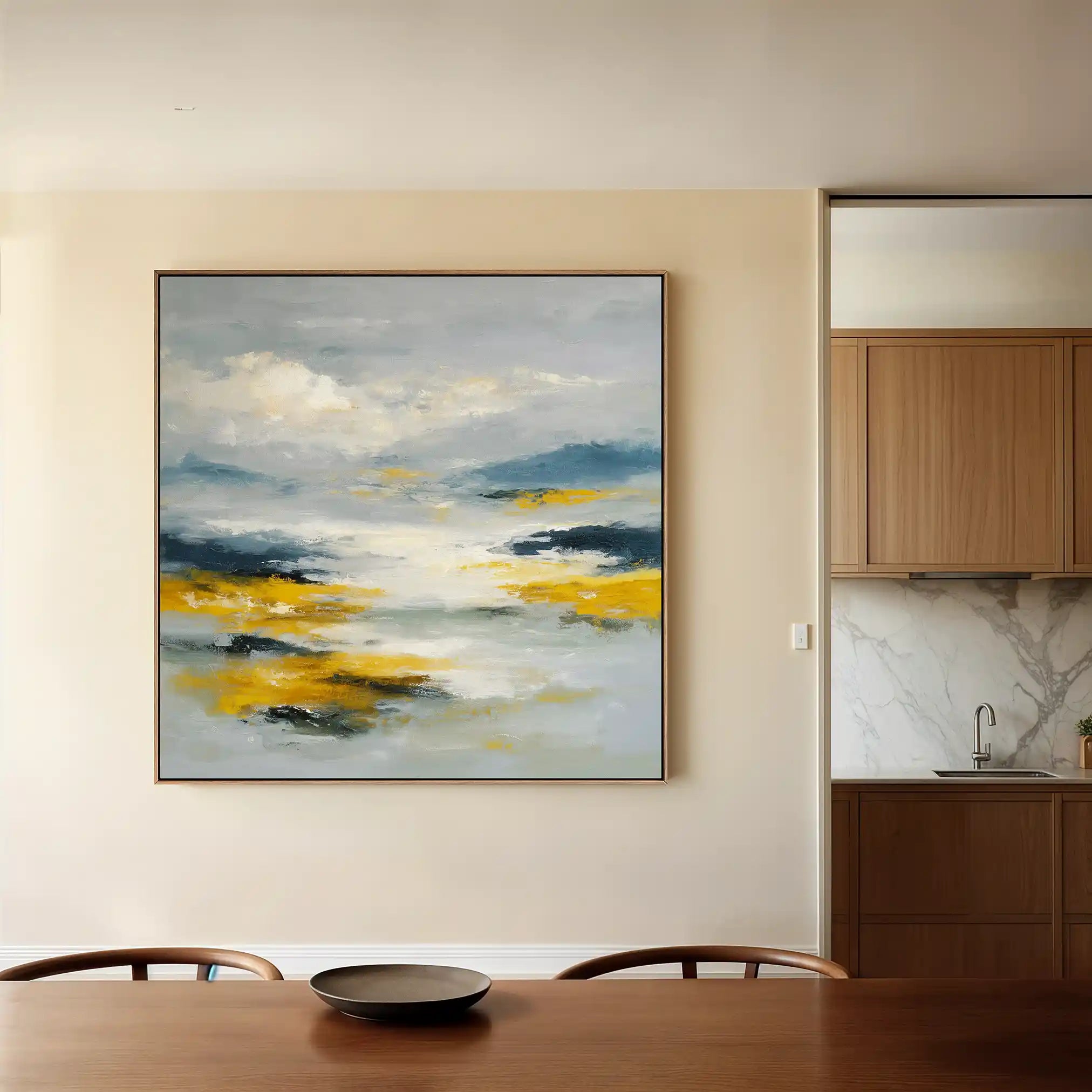 Abstract 1320 Canvas Art 60 x 60 cm / Stretched on hidden frame