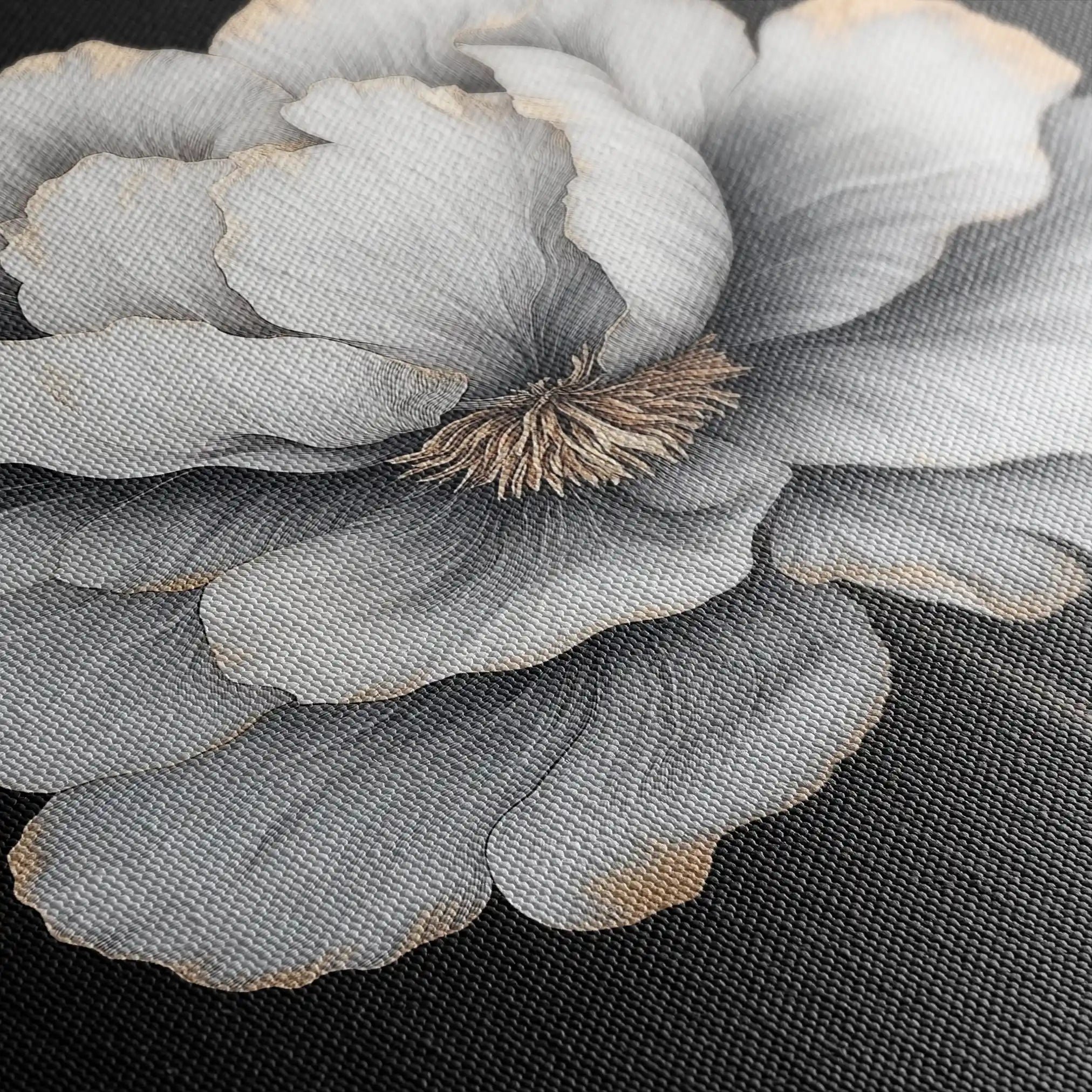 Floral Canvas Wall Art WAD1320-F 80 x 80 cm / Stretched on hidden frame