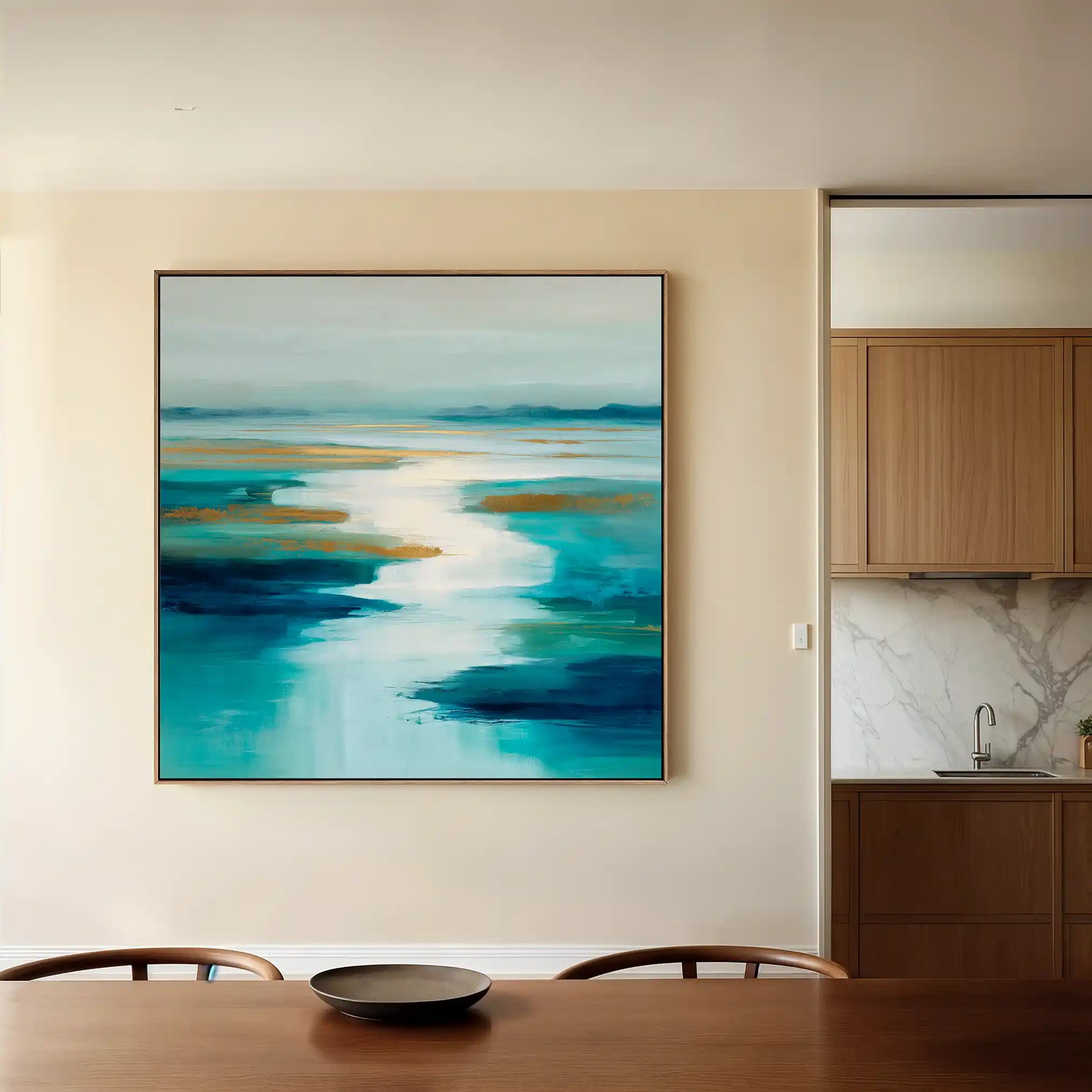 Abstract 1321 Canvas Art 60 x 60 cm / Stretched on hidden frame