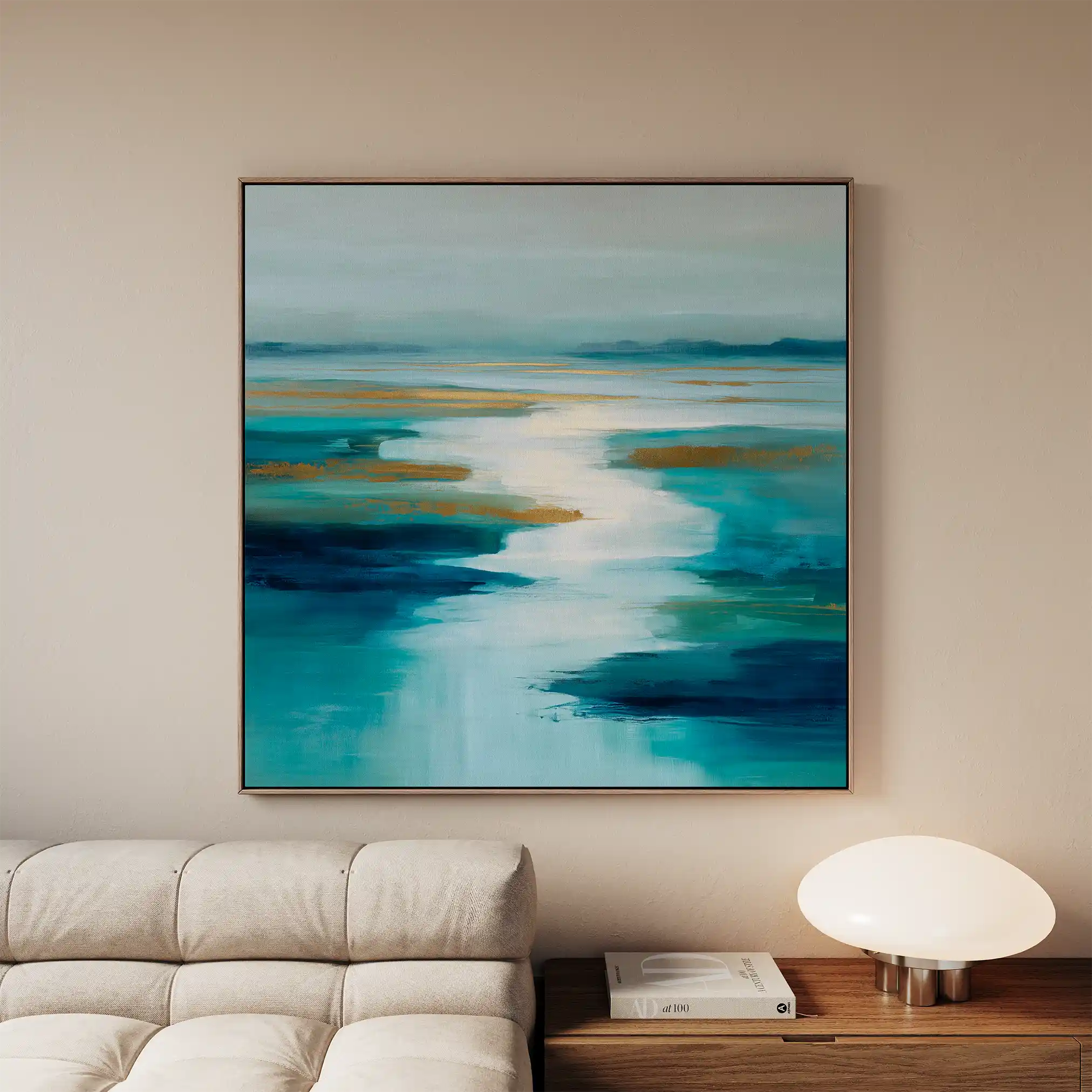 Abstract 1321 Canvas Art 60 x 60 cm / Stretched on hidden frame