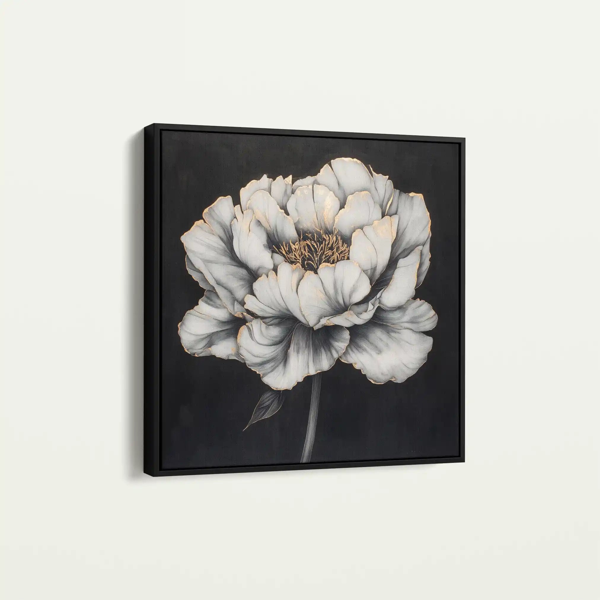 Floral Canvas Wall Art WAD1321-F 80 x 80 cm / Stretched on hidden frame