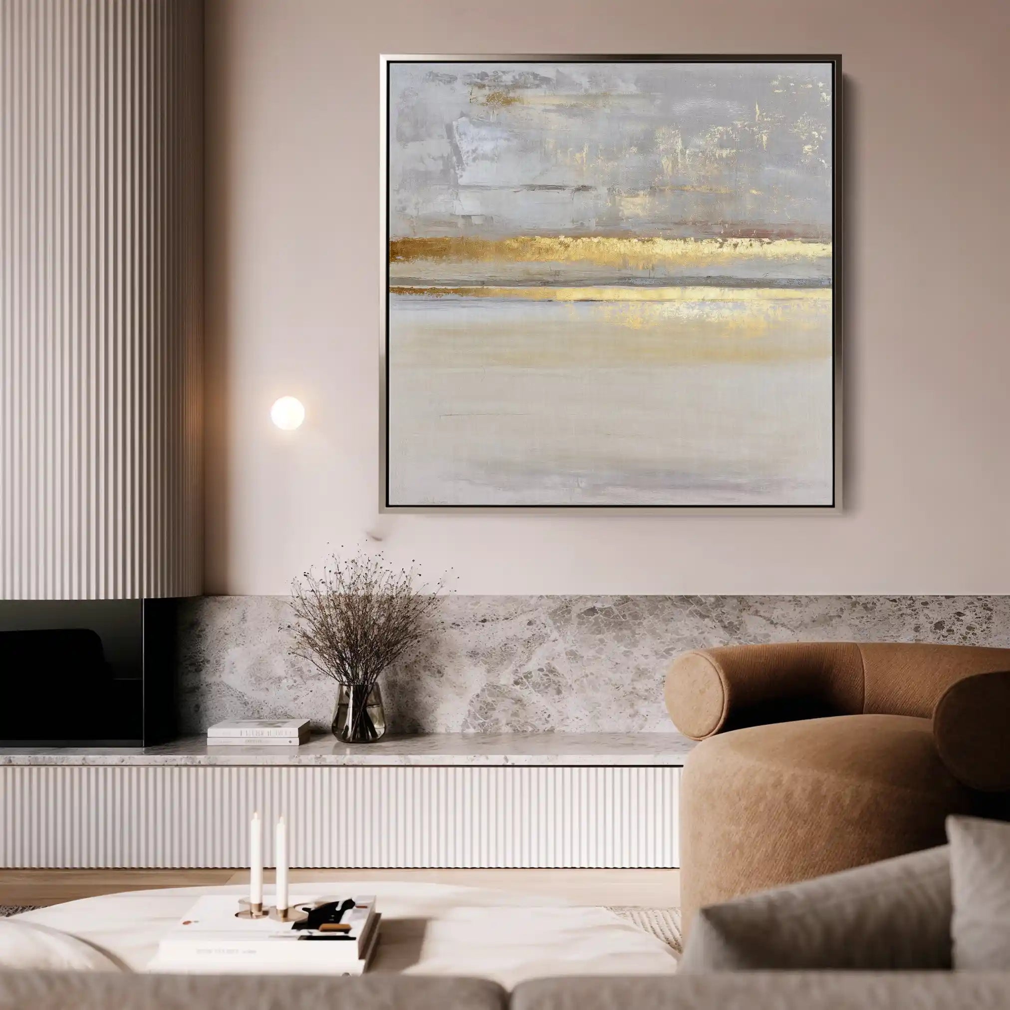 Abstract 1322 Canvas Art 60 x 60 cm / Stretched on hidden frame