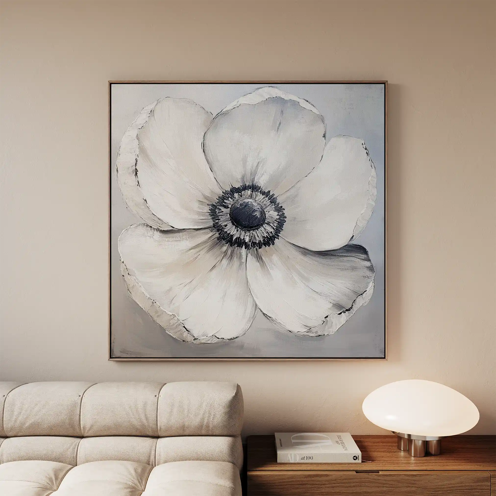 Floral Canvas Wall Art WAD1322-F 80 x 80 cm / Stretched on hidden frame