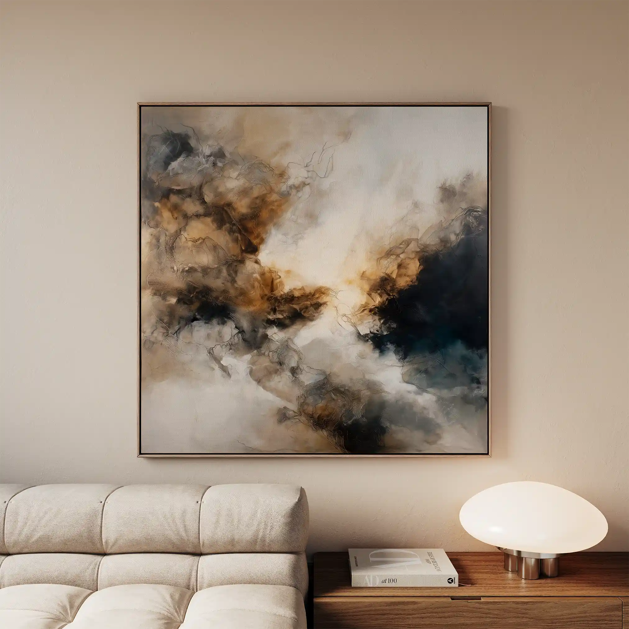 Abstract 1323 Canvas Art 60 x 60 cm / Stretched on hidden frame