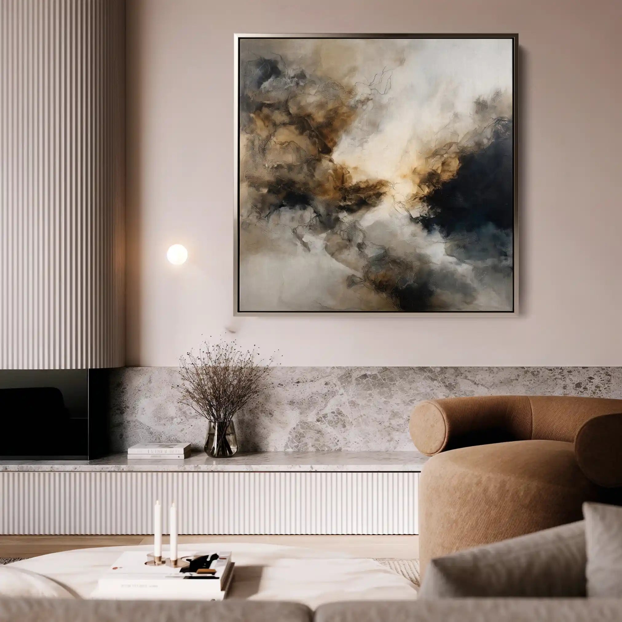 Abstract 1323 Canvas Art 60 x 60 cm / Stretched on hidden frame