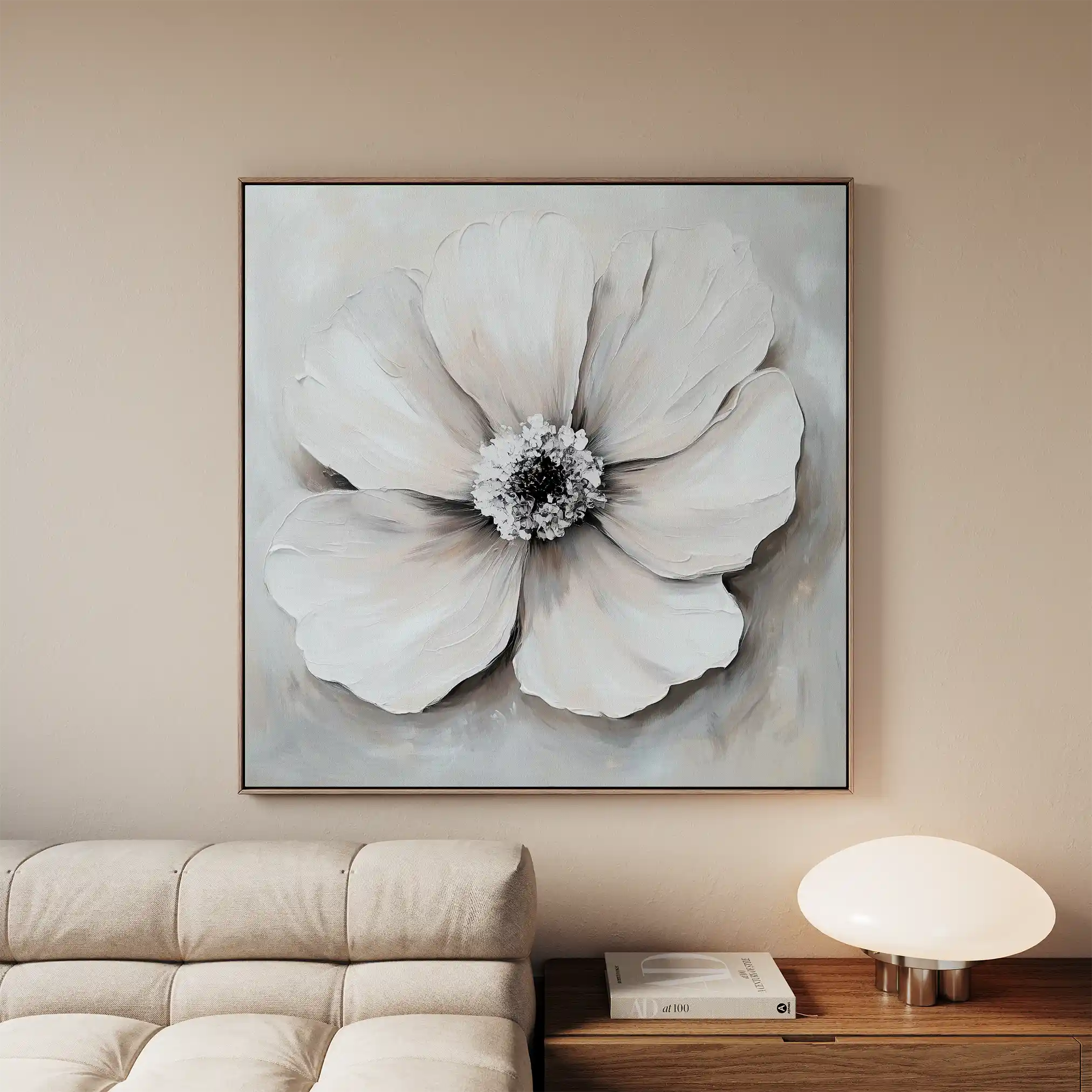 Floral Canvas Wall Art WAD1323-F 80 x 80 cm / Stretched on hidden frame