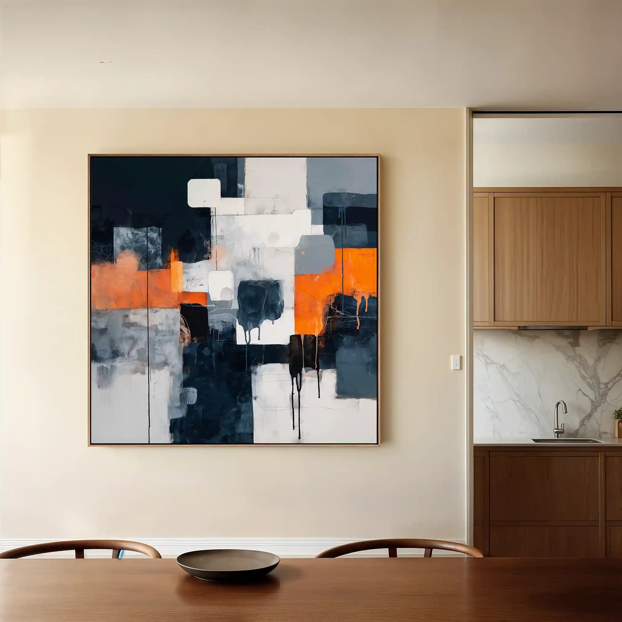 Abstract 1324 Canvas Art 60 x 60 cm / Stretched on hidden frame