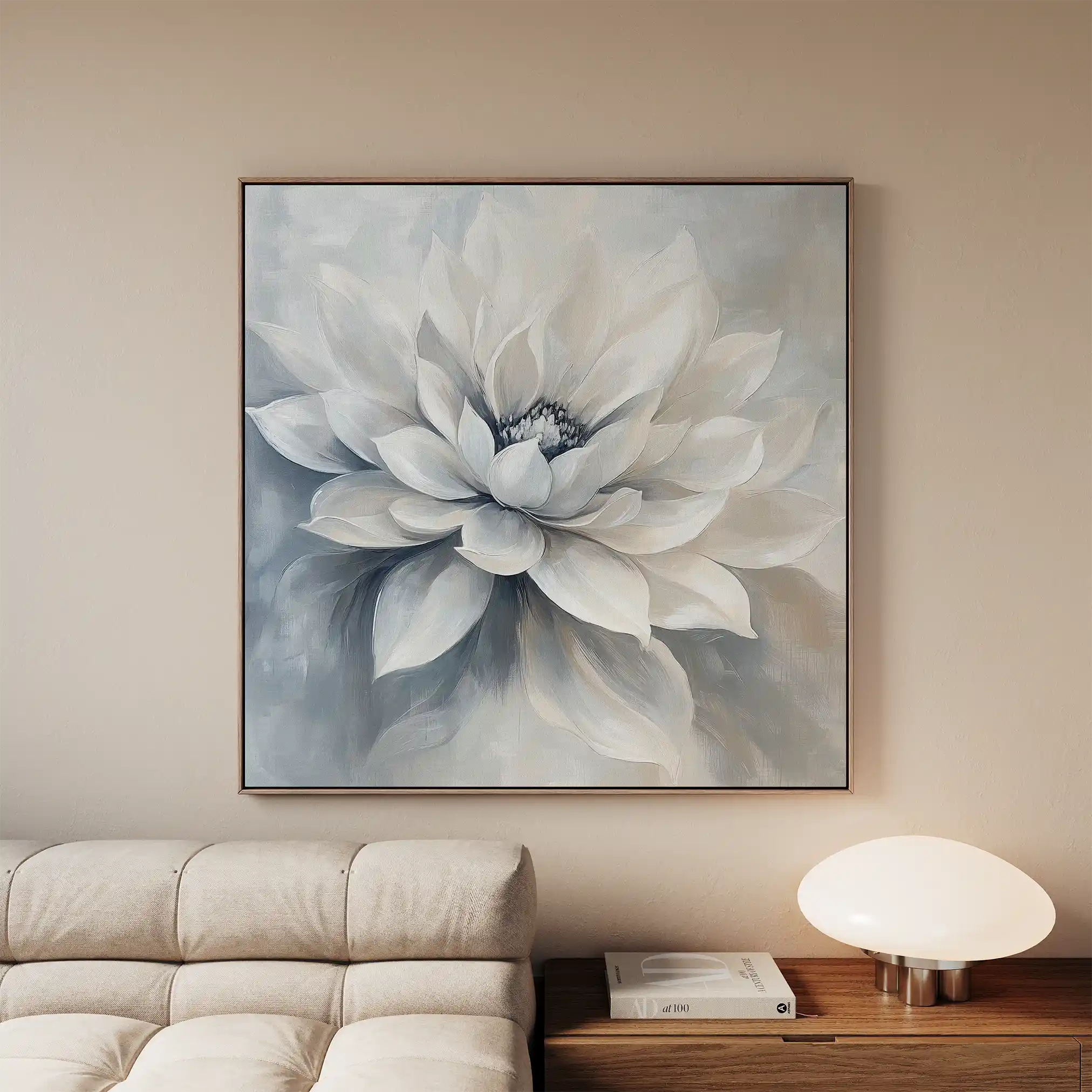 Floral Canvas Wall Art WAD1324-F 80 x 80 cm / Stretched on hidden frame