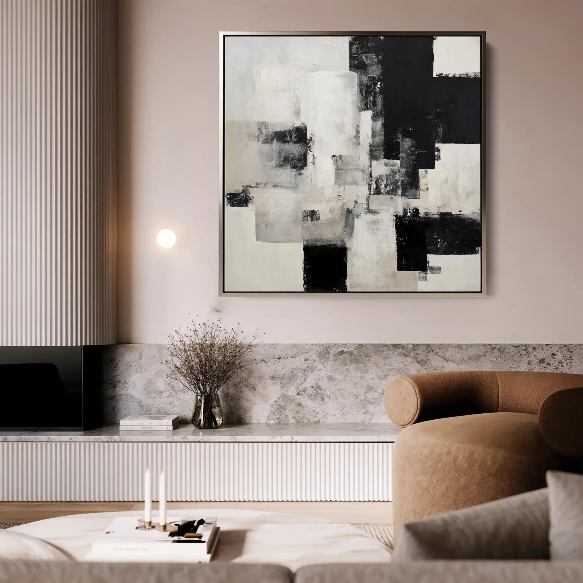 Abstract 1326 Canvas Art 60 x 60 cm / Stretched on hidden frame