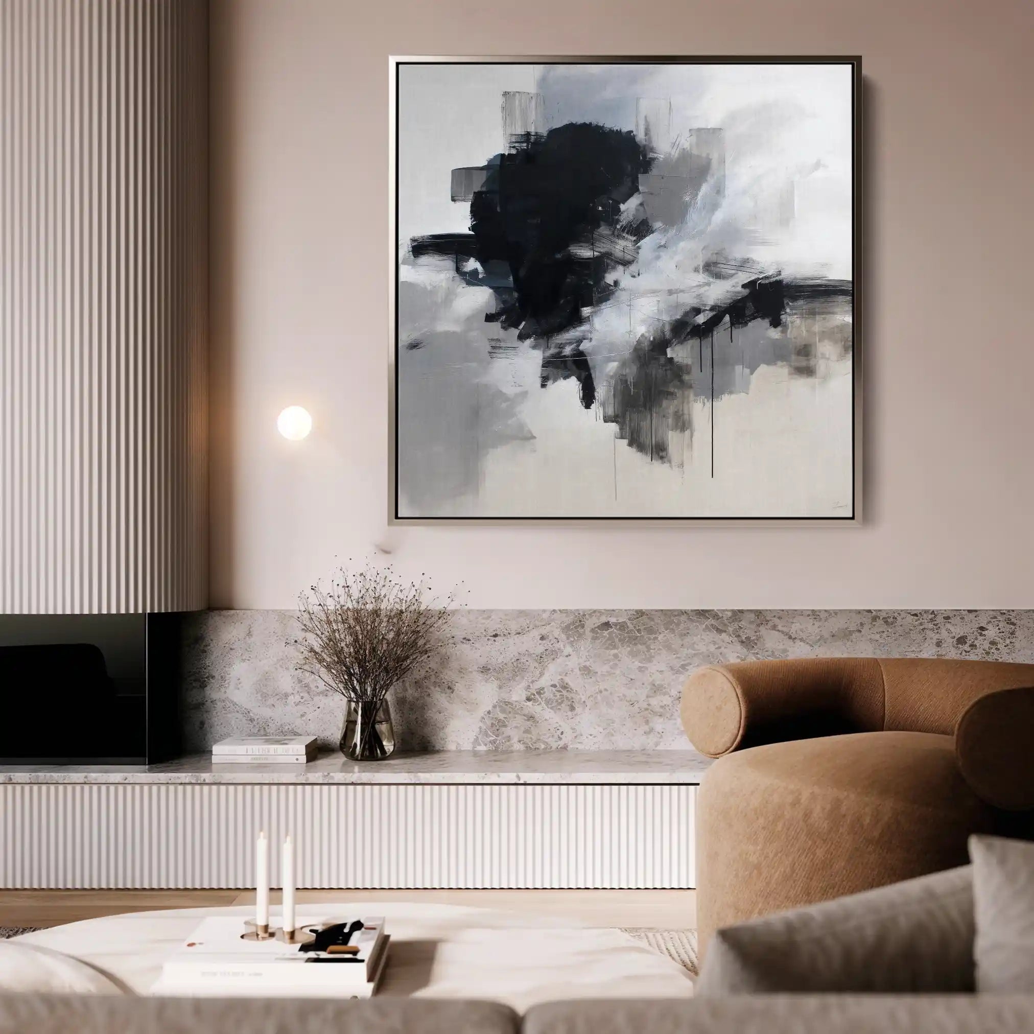 Abstract 1327 Canvas Art 60 x 60 cm / Stretched on hidden frame