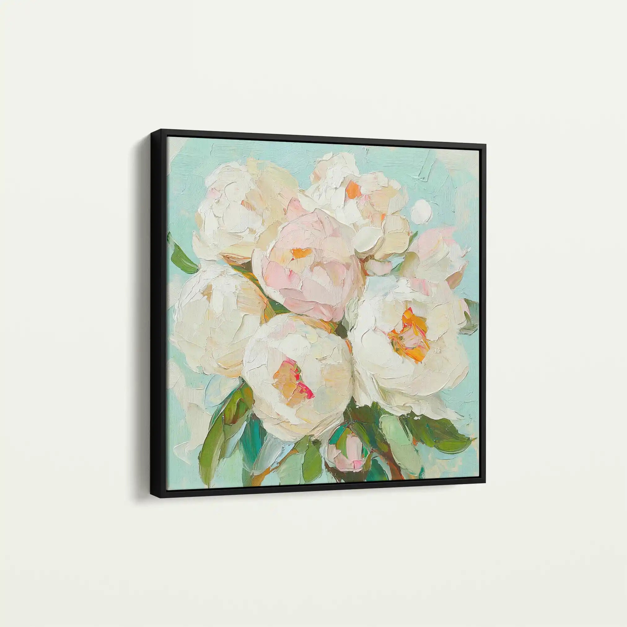 Floral Canvas Wall Art WAD1327-F 80 x 80 cm / Stretched on hidden frame
