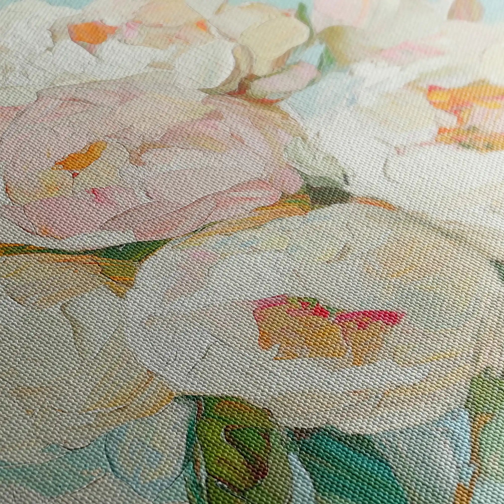 Floral Canvas Wall Art WAD1327-F 80 x 80 cm / Stretched on hidden frame