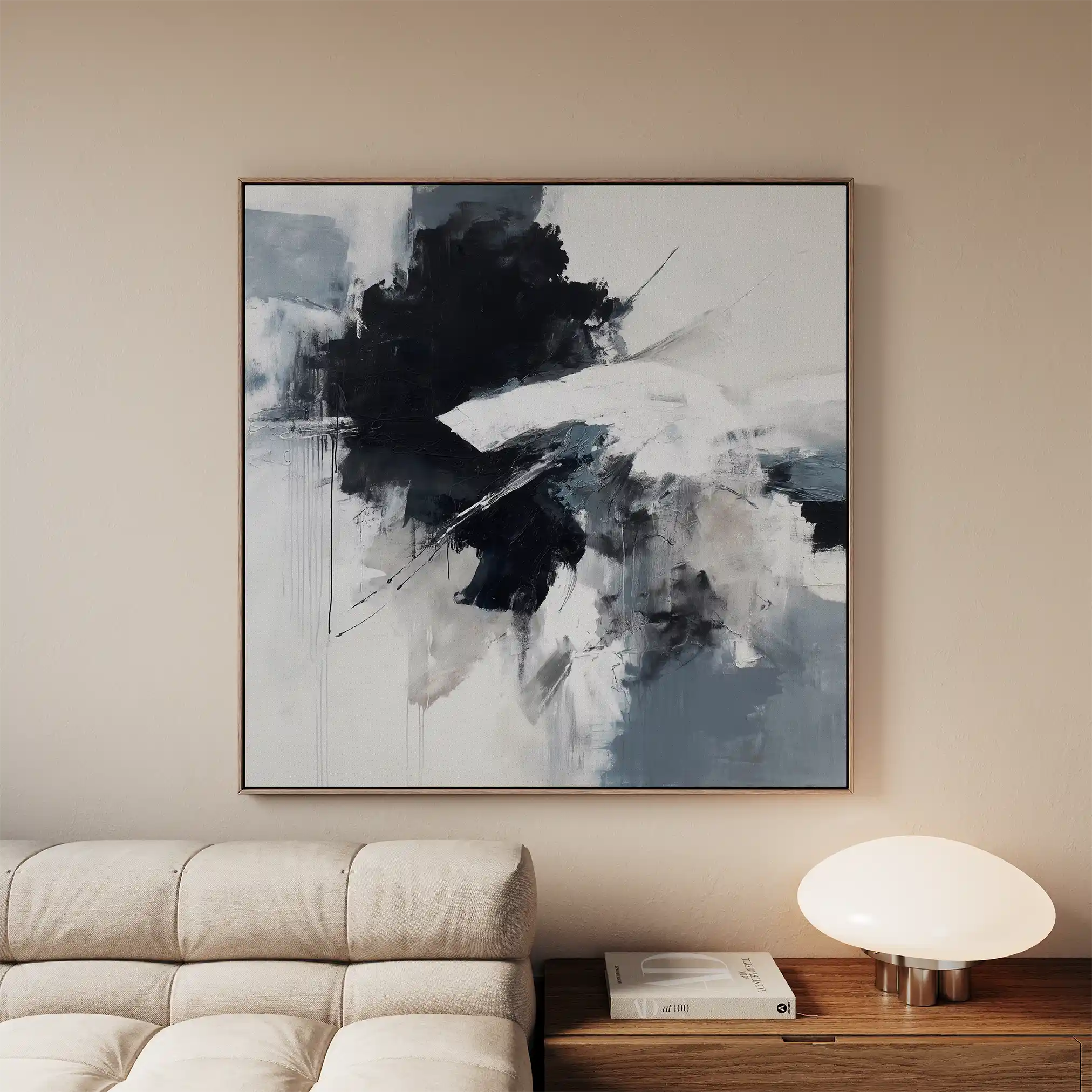 Abstract 1328 Canvas Art 60 x 60 cm / Stretched on hidden frame