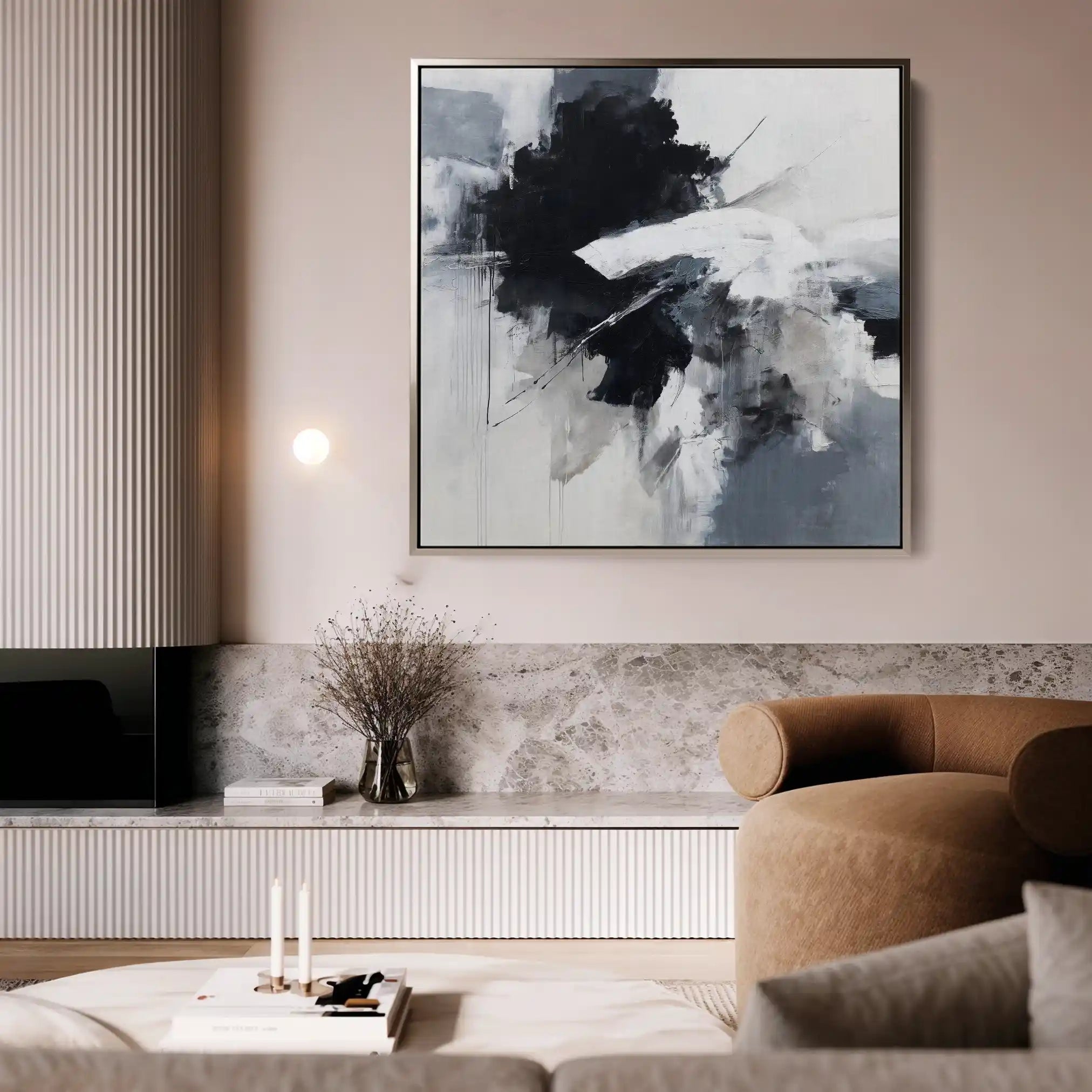 Abstract 1328 Canvas Art 60 x 60 cm / Stretched on hidden frame