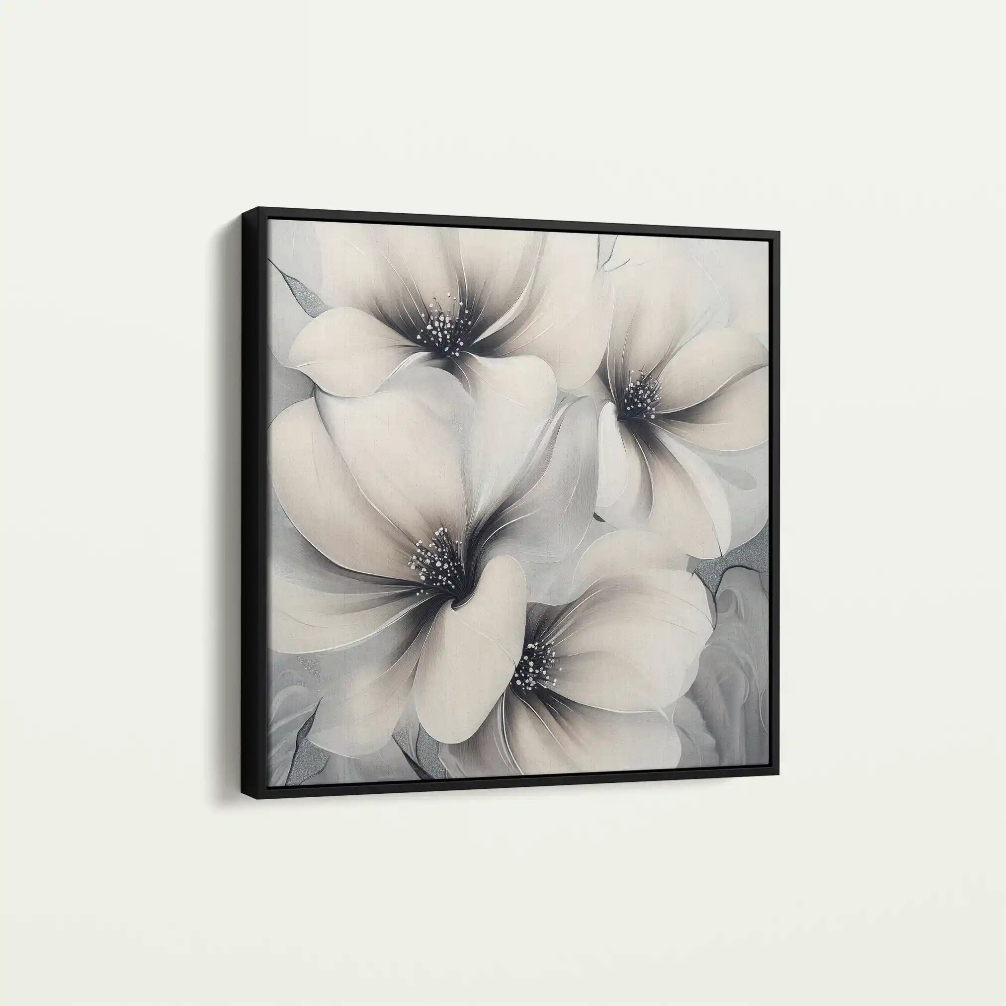 Floral Canvas Wall Art WAD1328-F 80 x 80 cm / Stretched on hidden frame