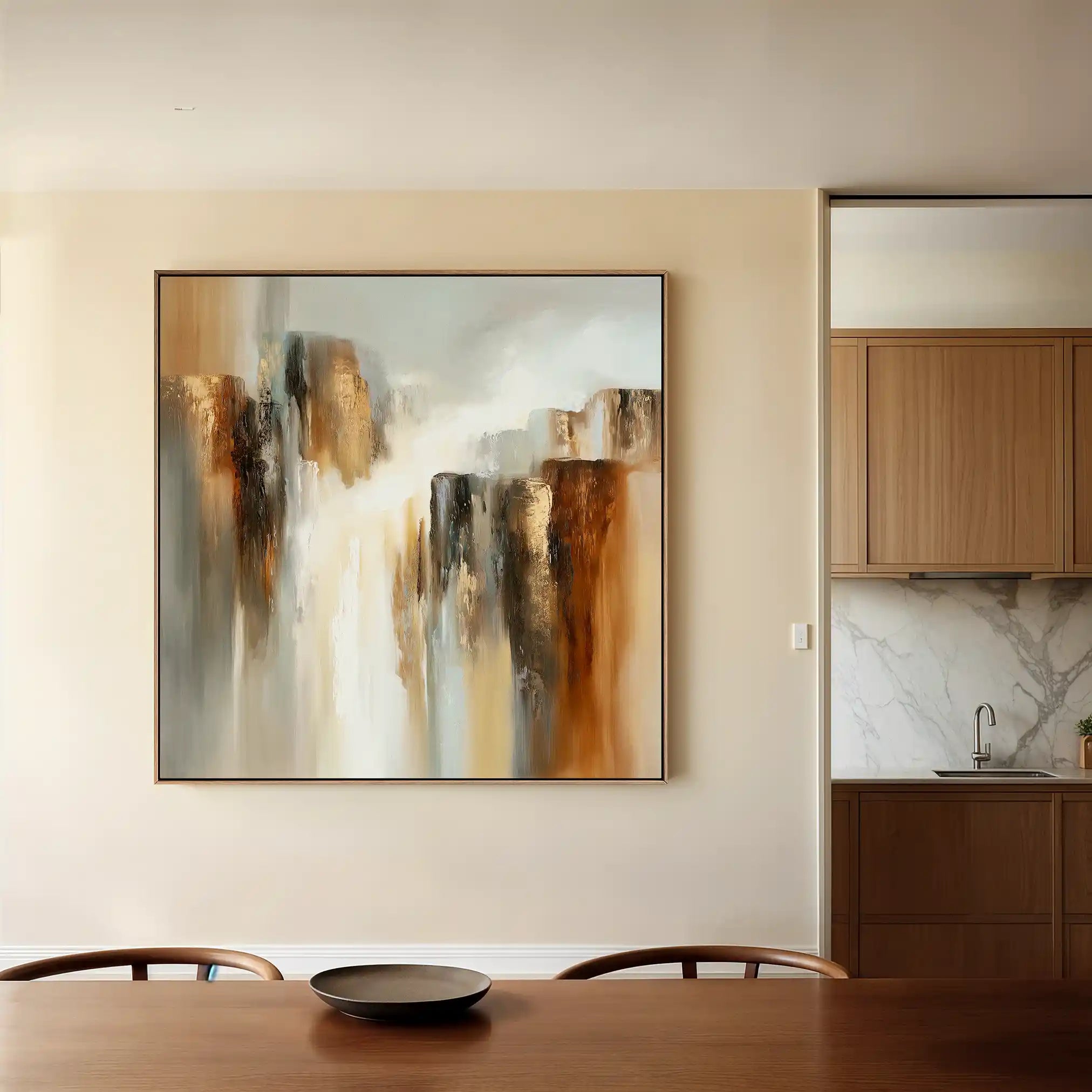 Abstract 1329 Canvas Art 60 x 60 cm / Stretched on hidden frame