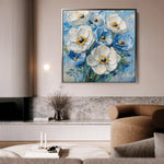 Floral Canvas Wall Art WAD1329-F 80 x 80 cm / Stretched on hidden frame