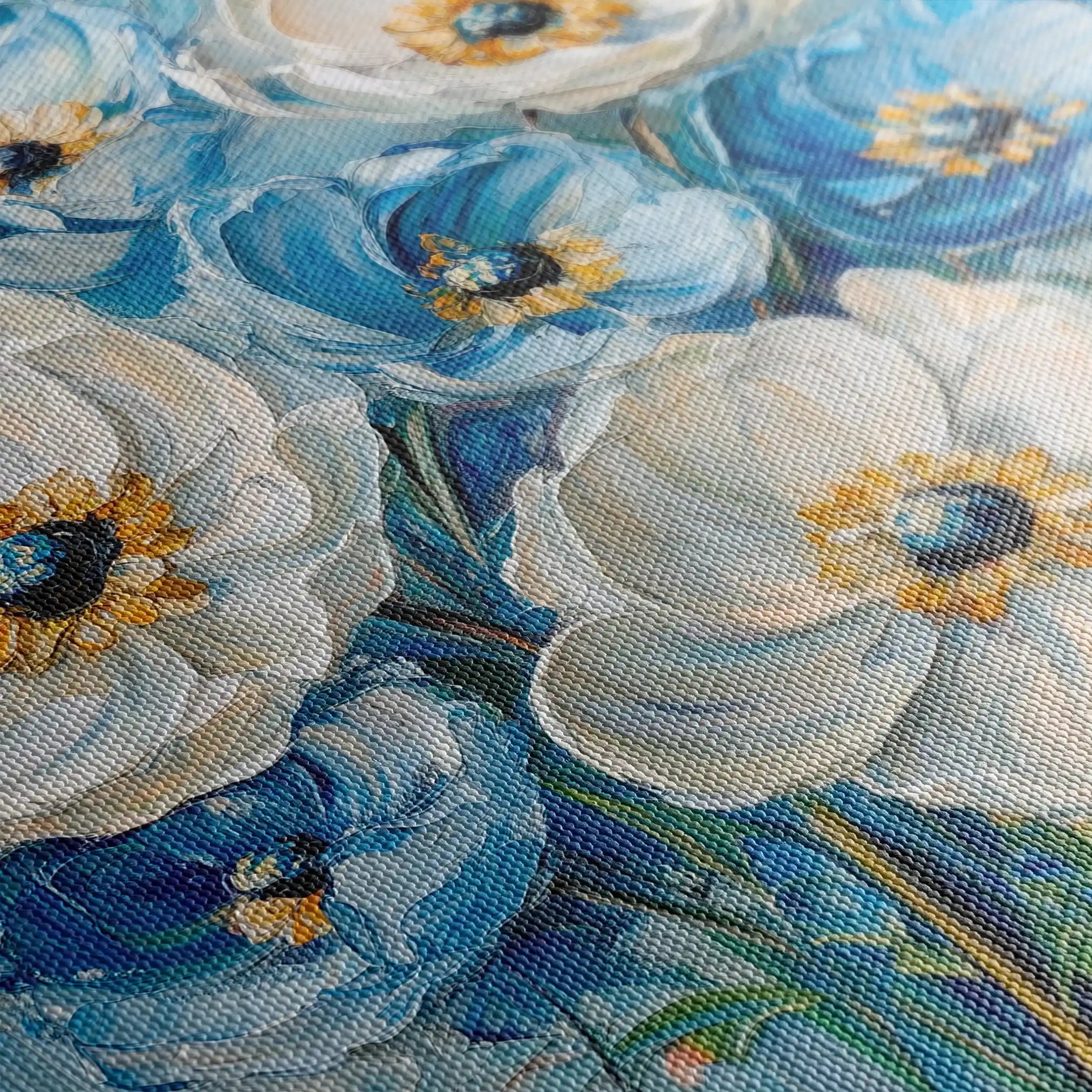 Floral Canvas Wall Art WAD1329-F 80 x 80 cm / Stretched on hidden frame