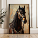Horses 133 Canvas Art 90 x 60 cm / Stretched on hidden frame