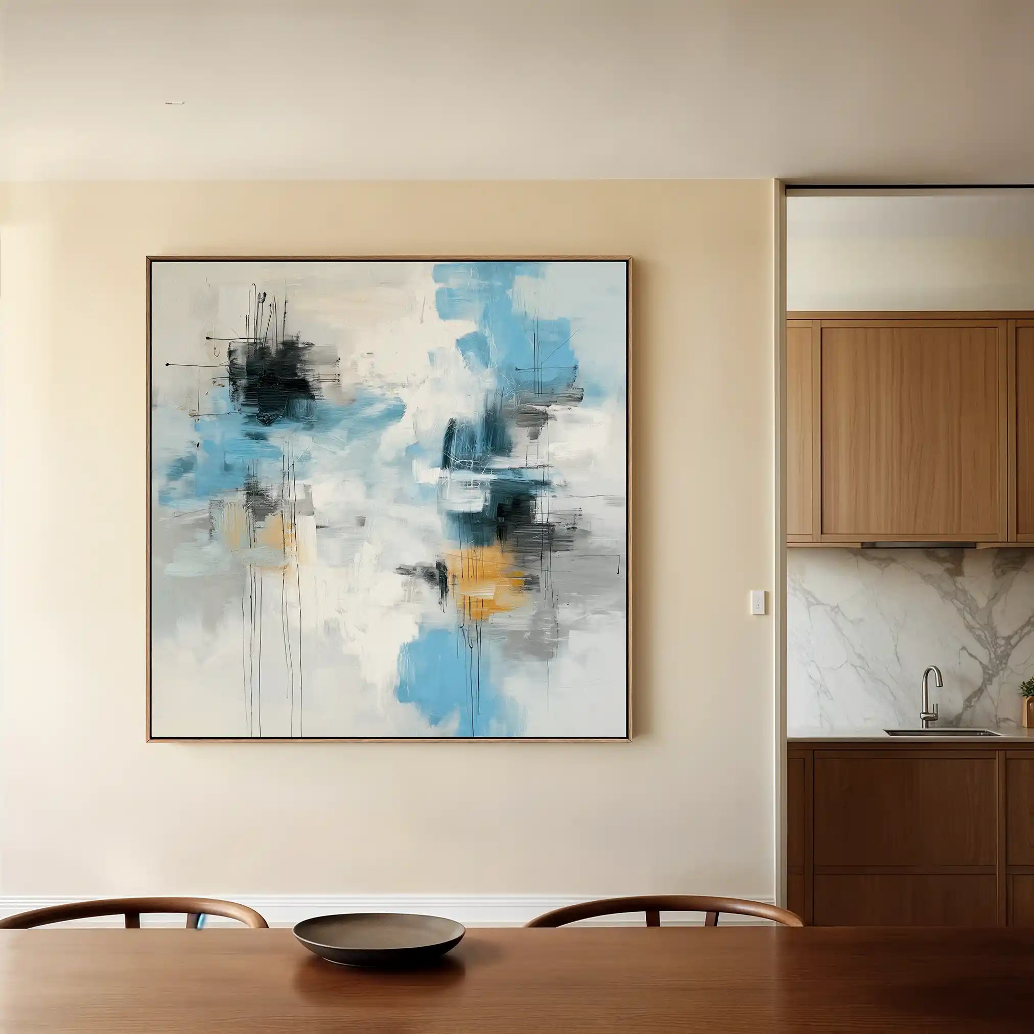 Abstract 1330 Canvas Art 60 x 60 cm / Stretched on hidden frame